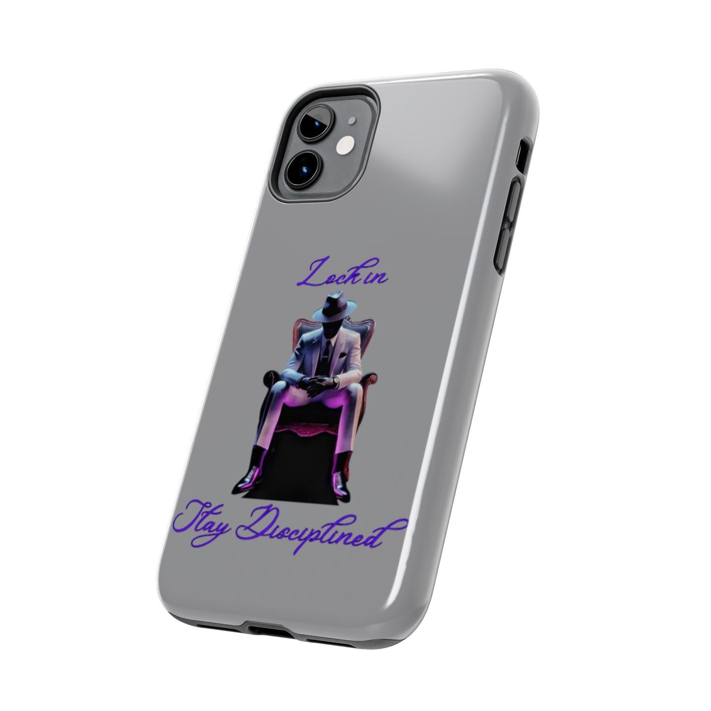 Phone case- Lock In, Stay Disciplined Tough Phone Case - Durable Protection