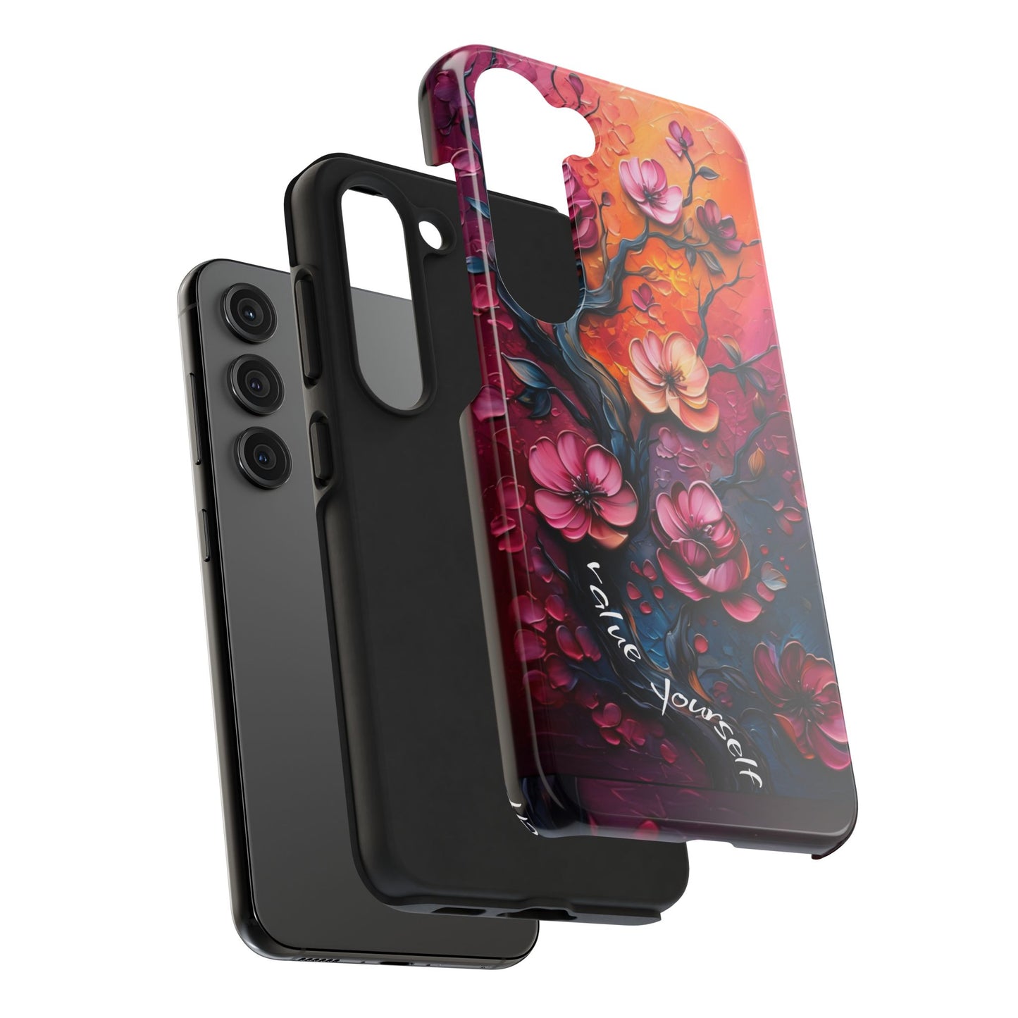 Value Yourself Floral Tough Phone Case