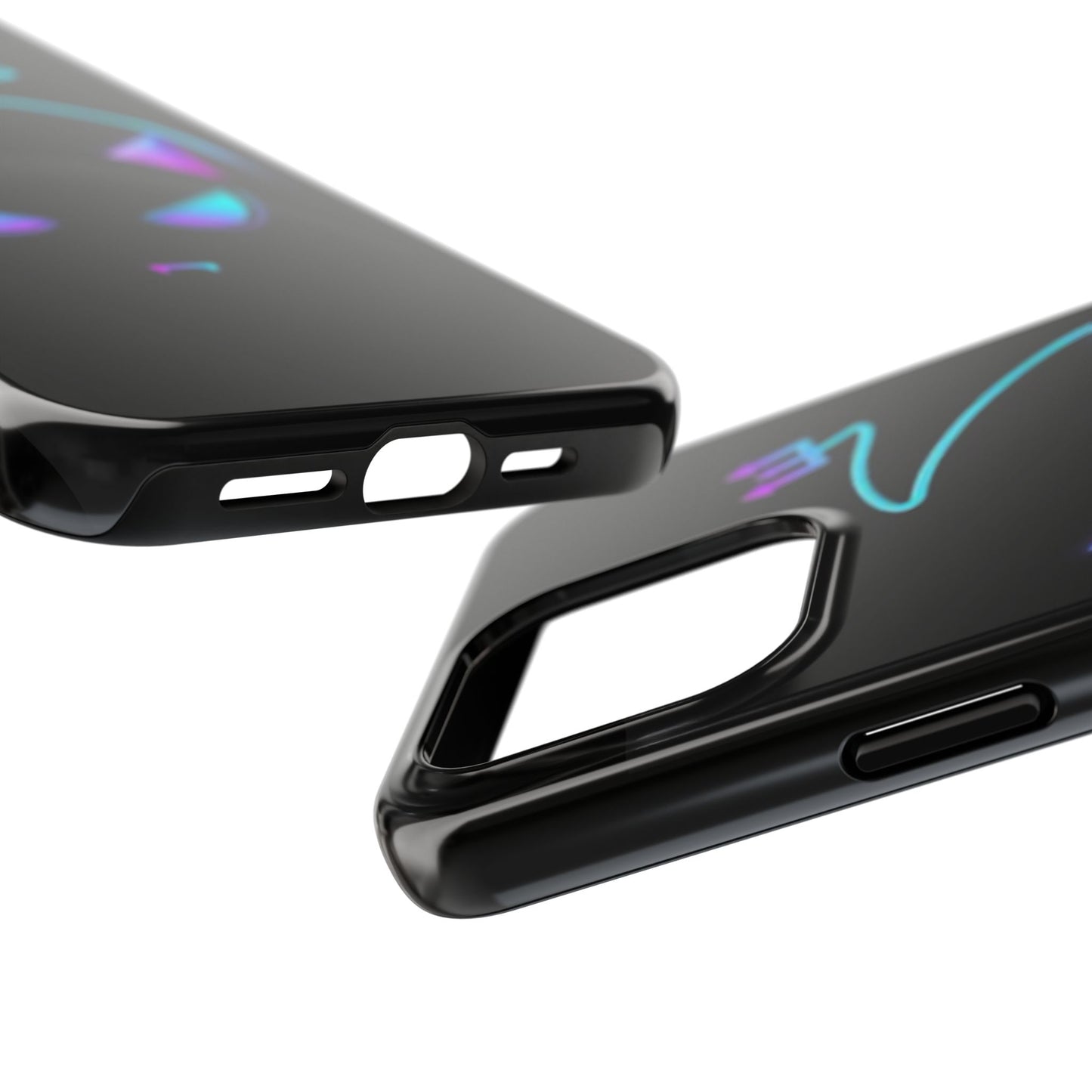 Demonic Cat Tough Phone Case - Cute & Edgy Phone Protection for Cat Lovers