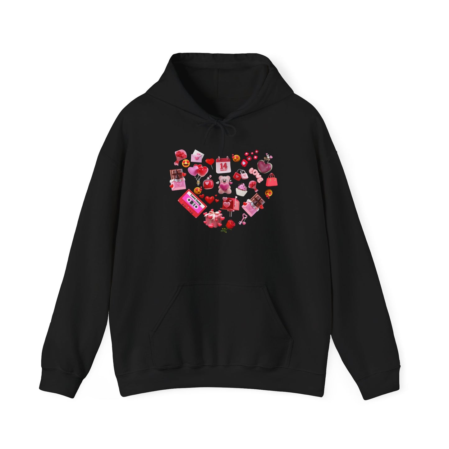 Sweetheart Sky Blue Hoodie for Men & Women – Love Heart Graphic Cozy Couples Wear
