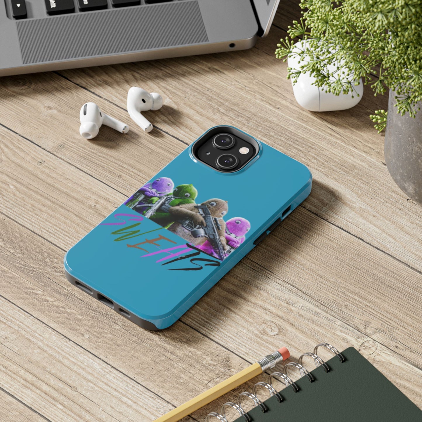 Cool Cartoon-Inspired Tough Phone Case - 'SWEATS'