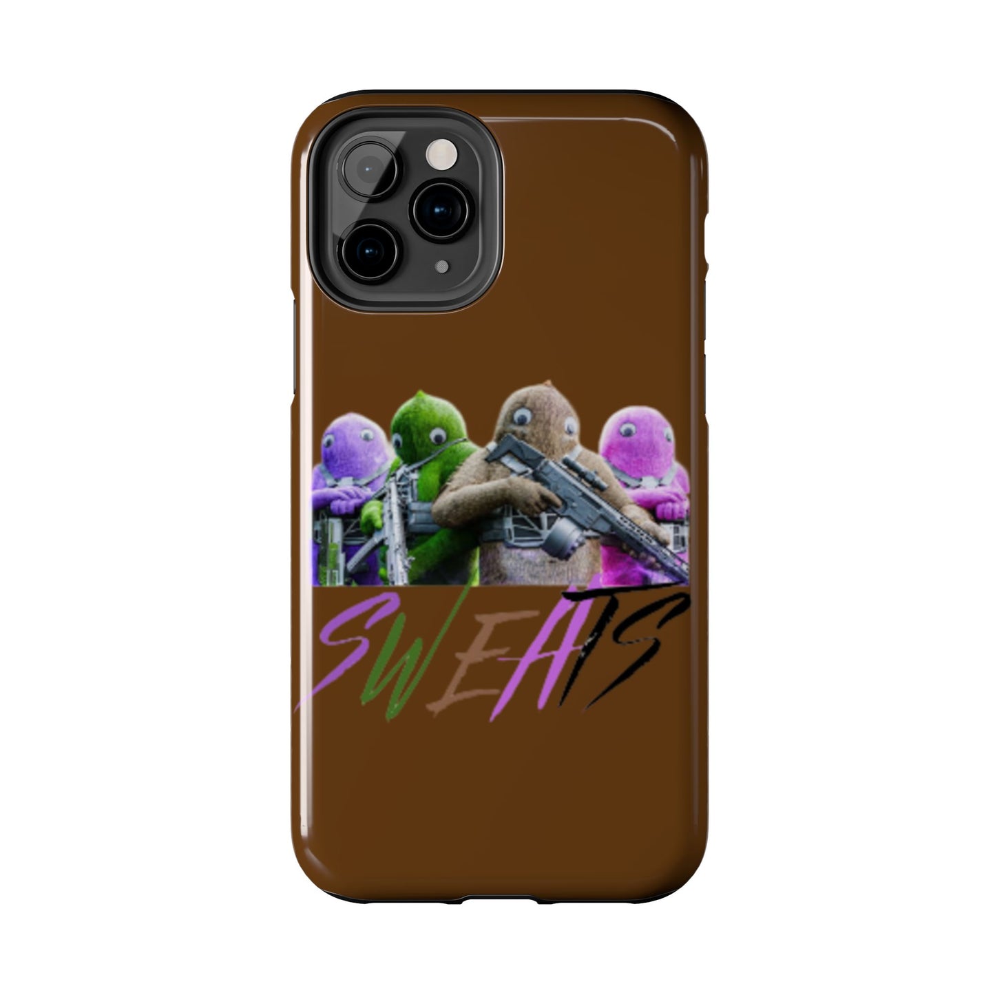 Cool Cartoon-Inspired Tough Phone Case - 'SWEATS'