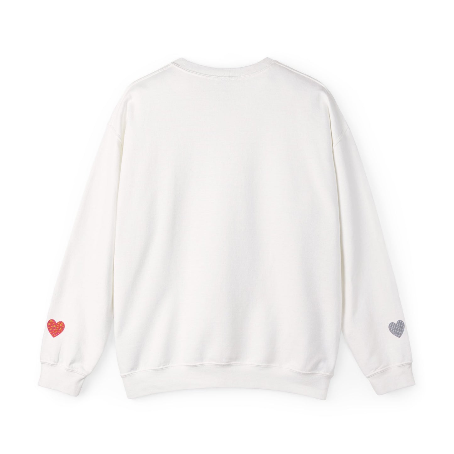 Ivory Cloud White Sweatshirt for Women – Love Hearts Cozy Everyday Sweater