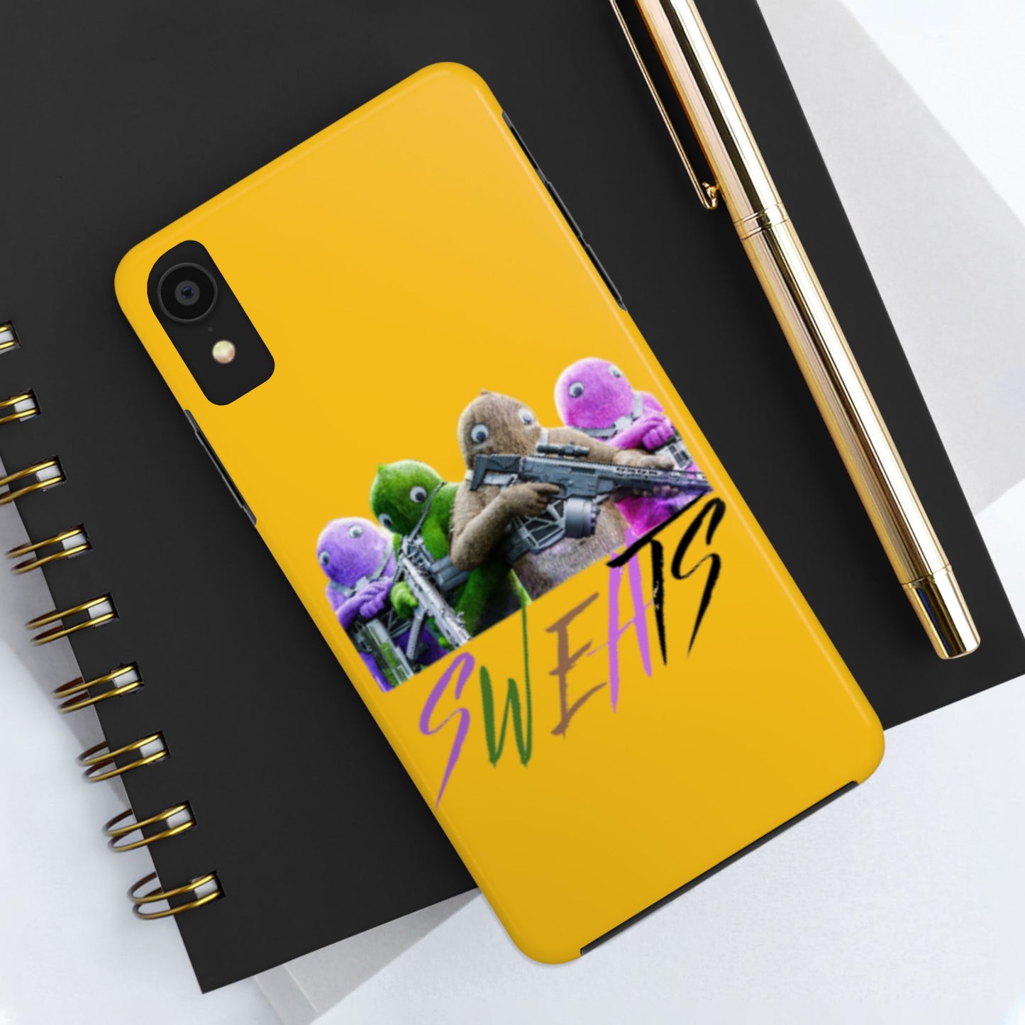 Cool Cartoon-Inspired Tough Phone Case - 'SWEATS'
