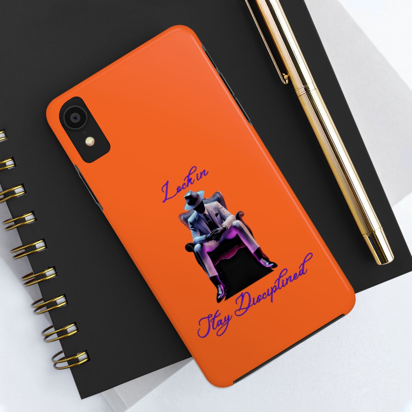 Phone case- Lock In, Stay discipline Tough Phone Case - Durable Protection