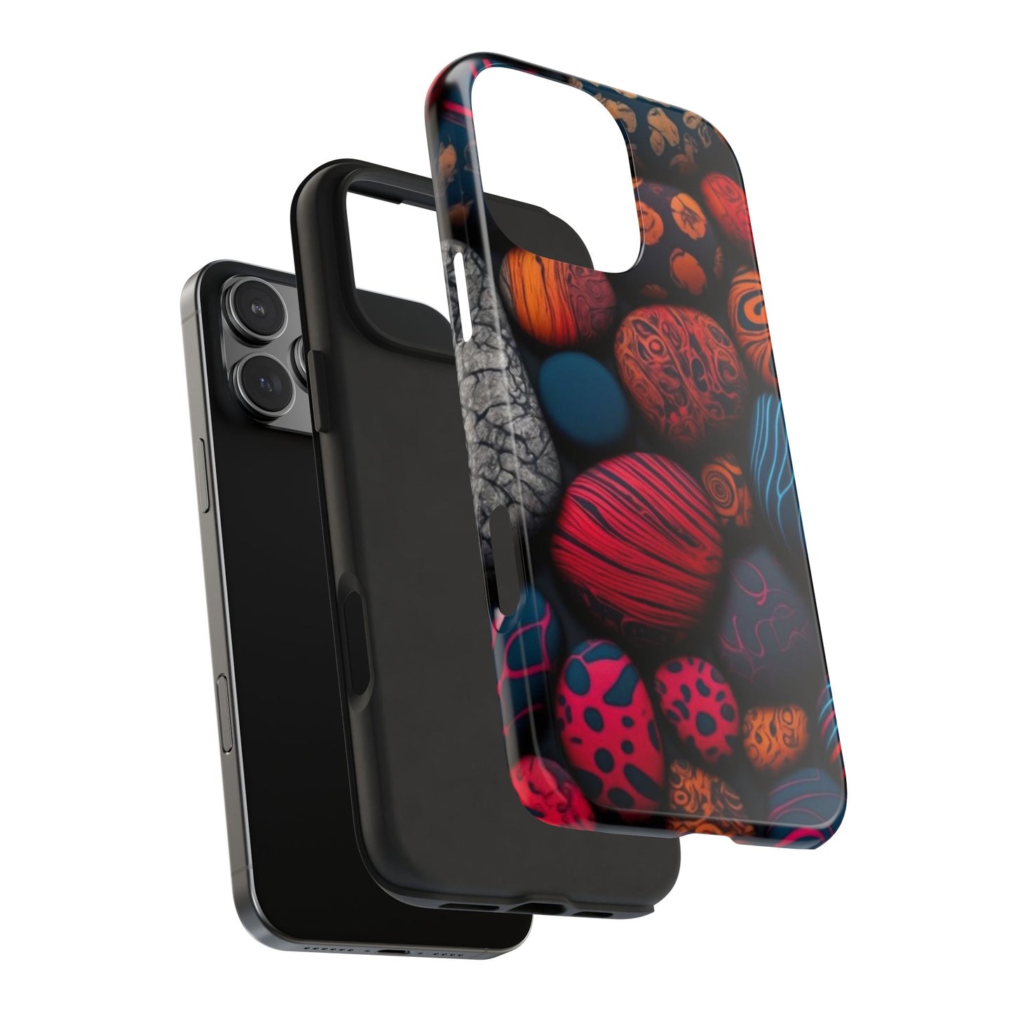 π₯ Vibrant Rock Pattern Tough Phone Case β Shockproof Protection for iPhones π±