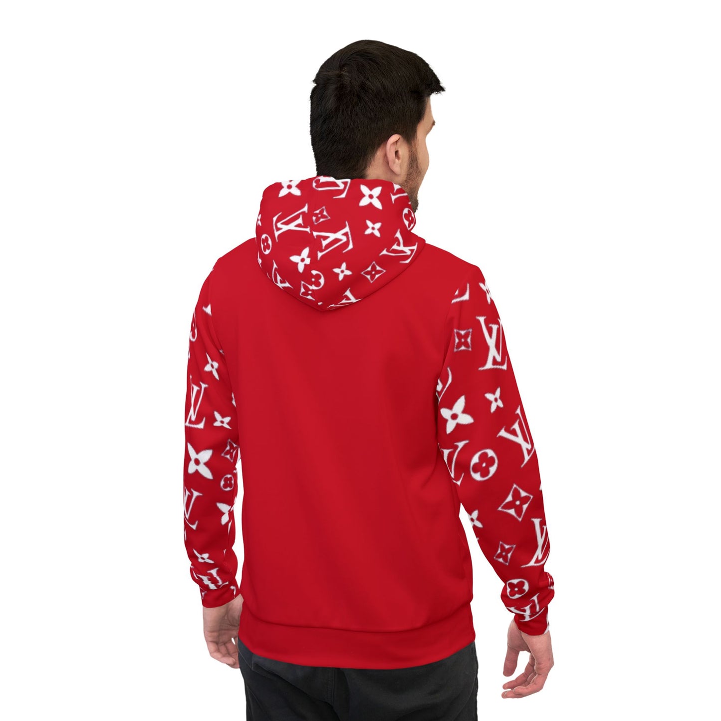 🎤 Bold Inspired Red Hoodie – Artist Badd Bunny Graphic Design for Music & Streetwear Fans
