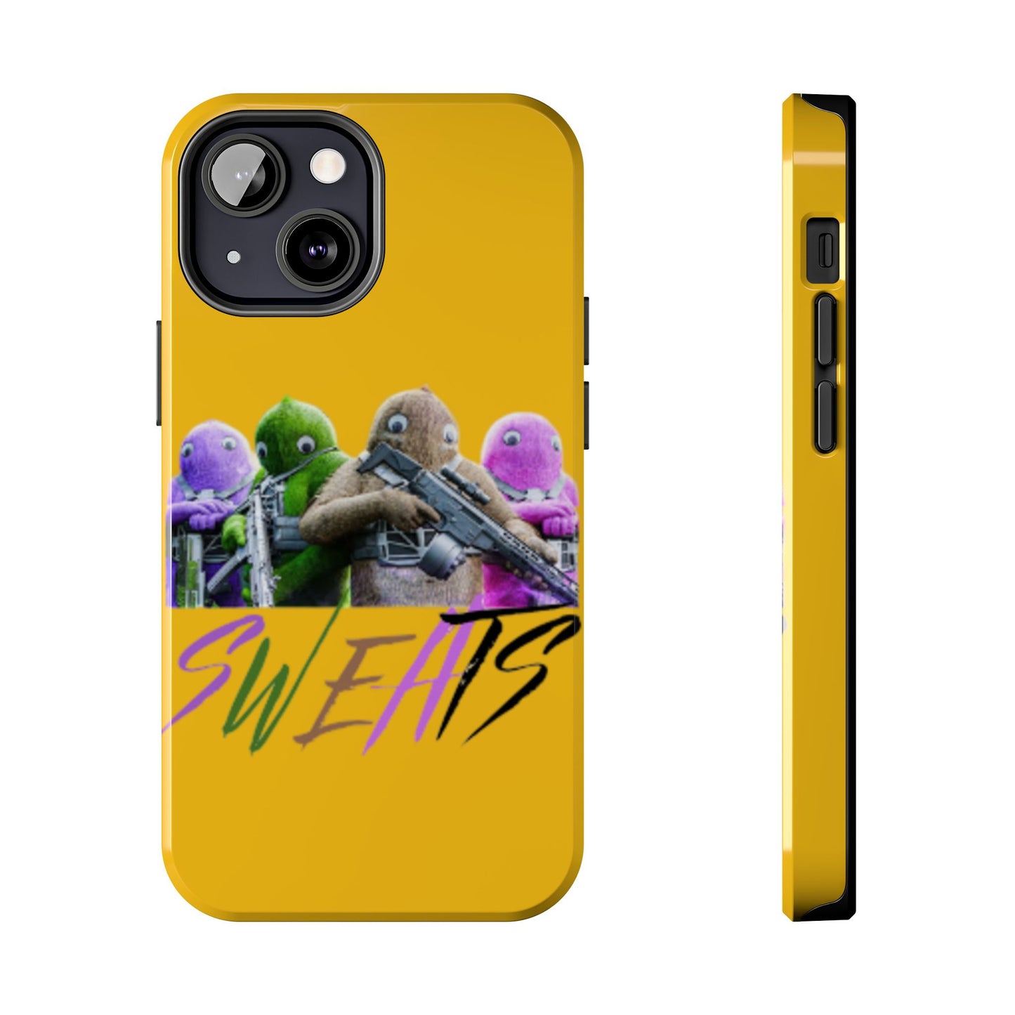 Cool Cartoon-Inspired Tough Phone Case - 'SWEATS'