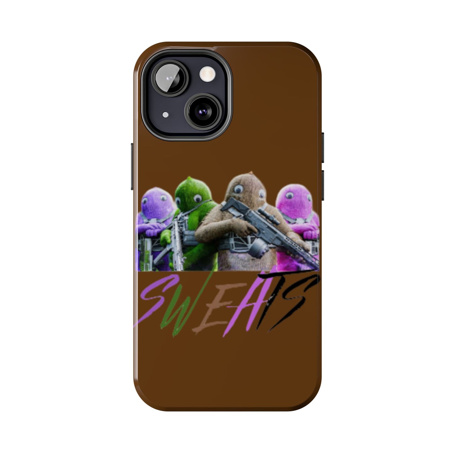 Cool Cartoon-Inspired Tough Phone Case - 'SWEATS'