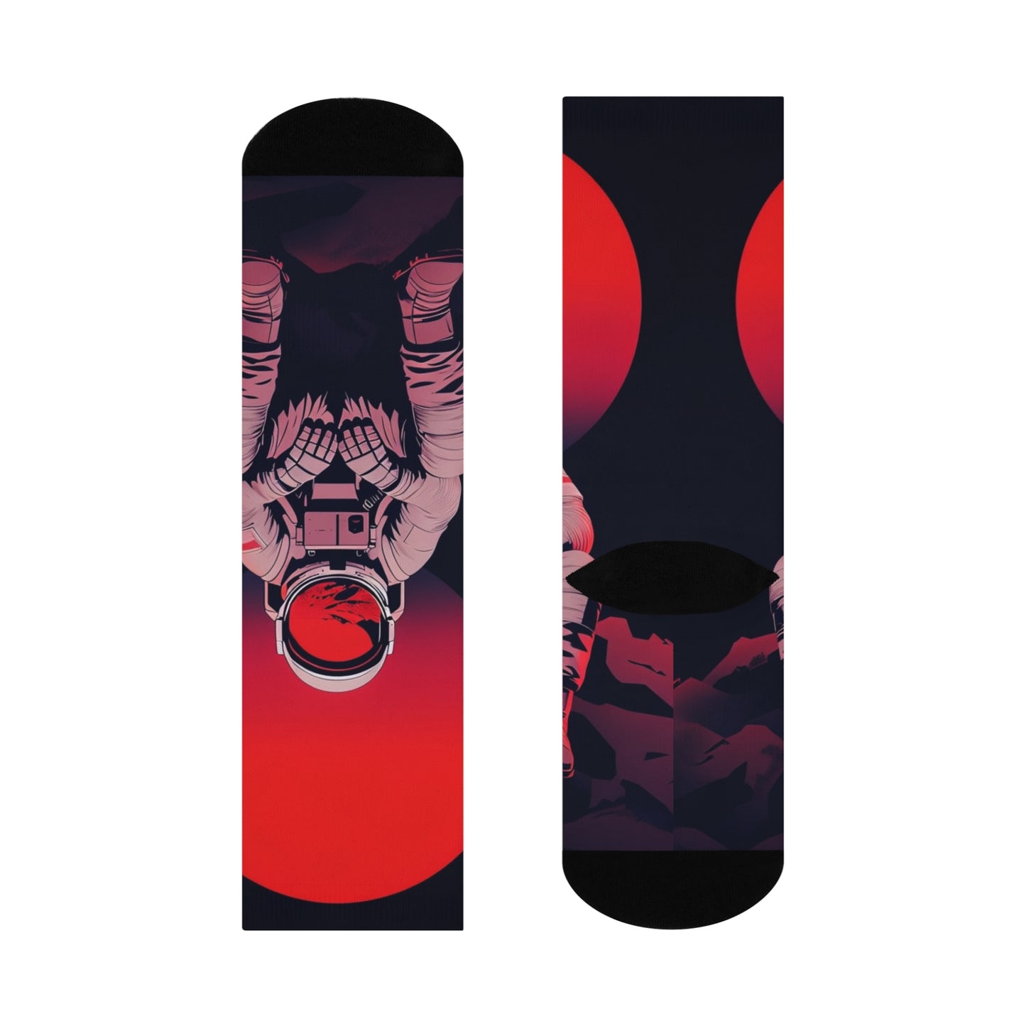Astronaut Cushioned Crew Socks | Space-Themed Socks for Comfort & Style