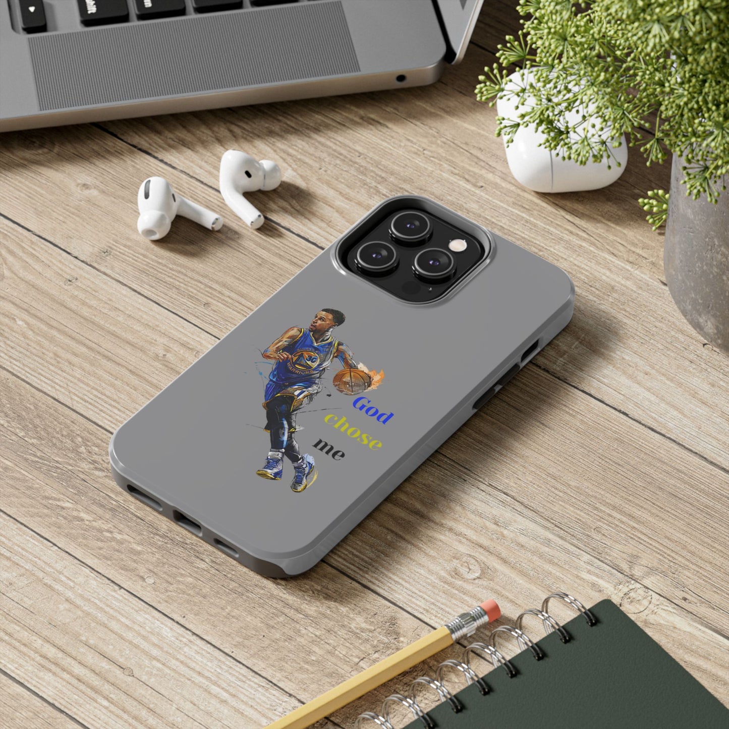Phone case- God Chose Me Tough Phone Case - Durable Protection