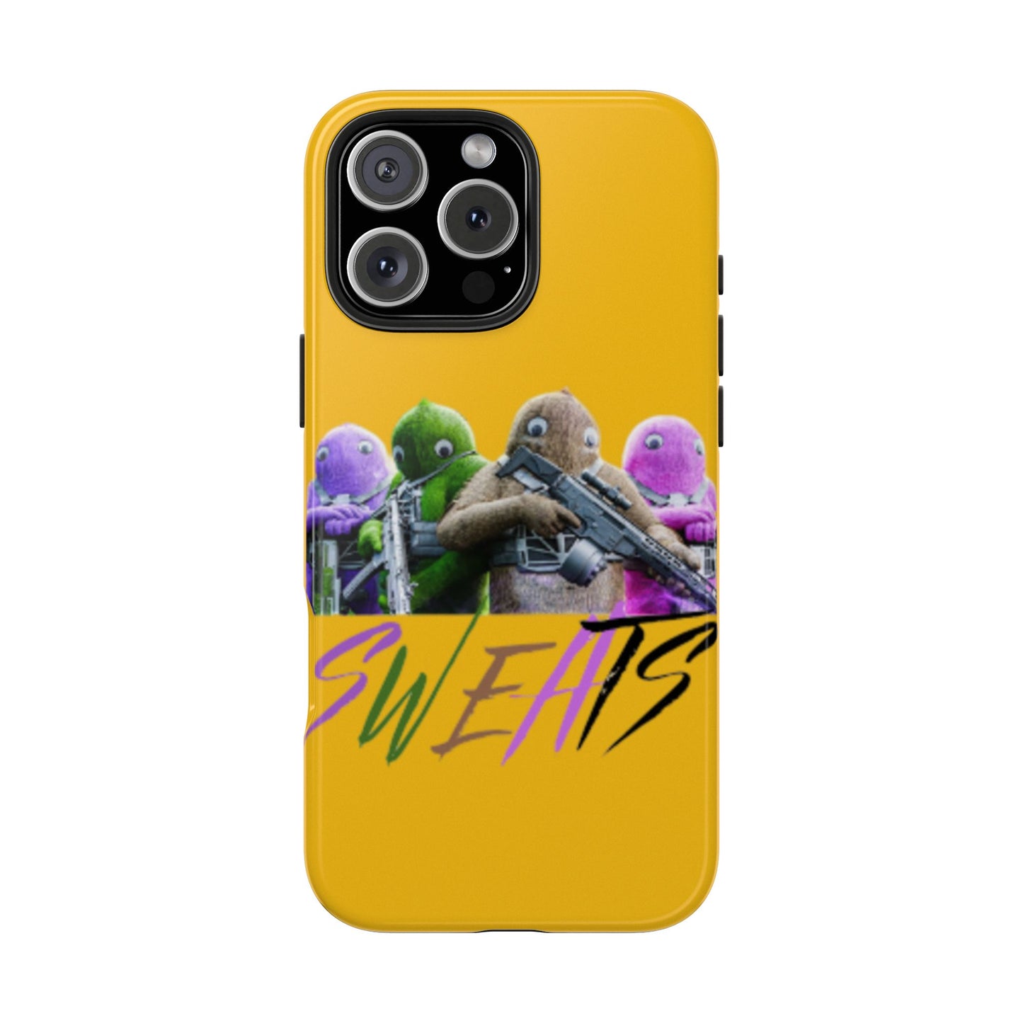 Cool Cartoon-Inspired Tough Phone Case - 'SWEATS'