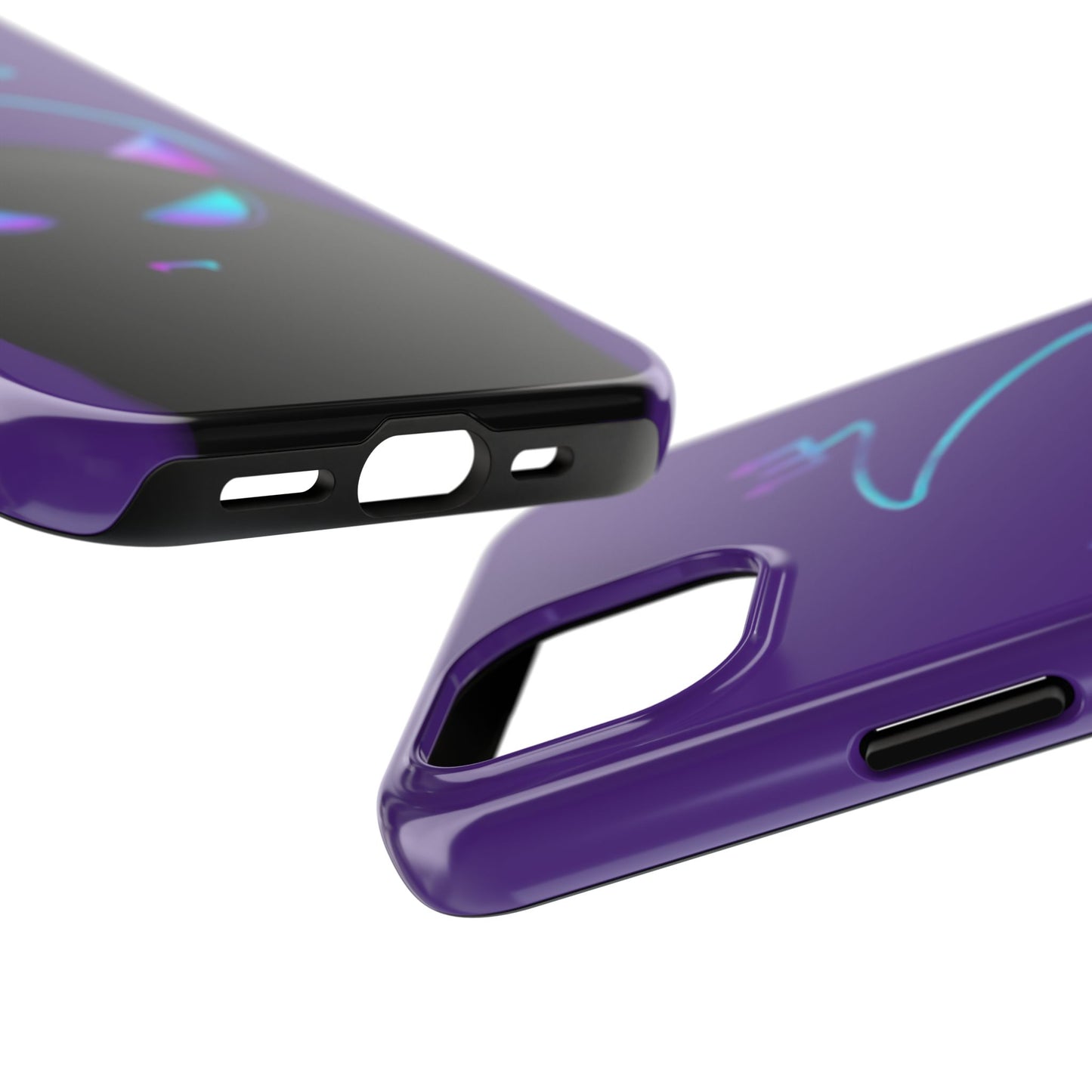 Demonic Cat Tough Phone Case - Cute & Edgy Phone Protection for Cat Lovers