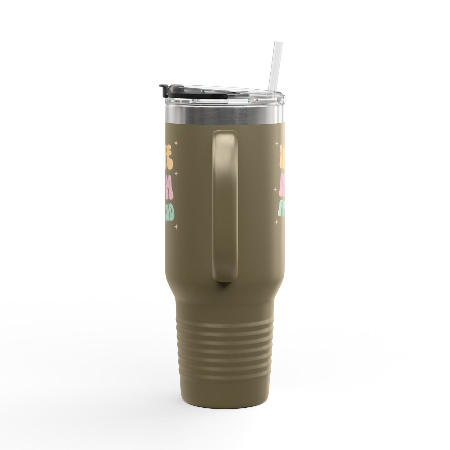 💖 40oz Insulated Travel Mug – Stylish Drinkware with Straw for Wives, Moms & Friends ✨