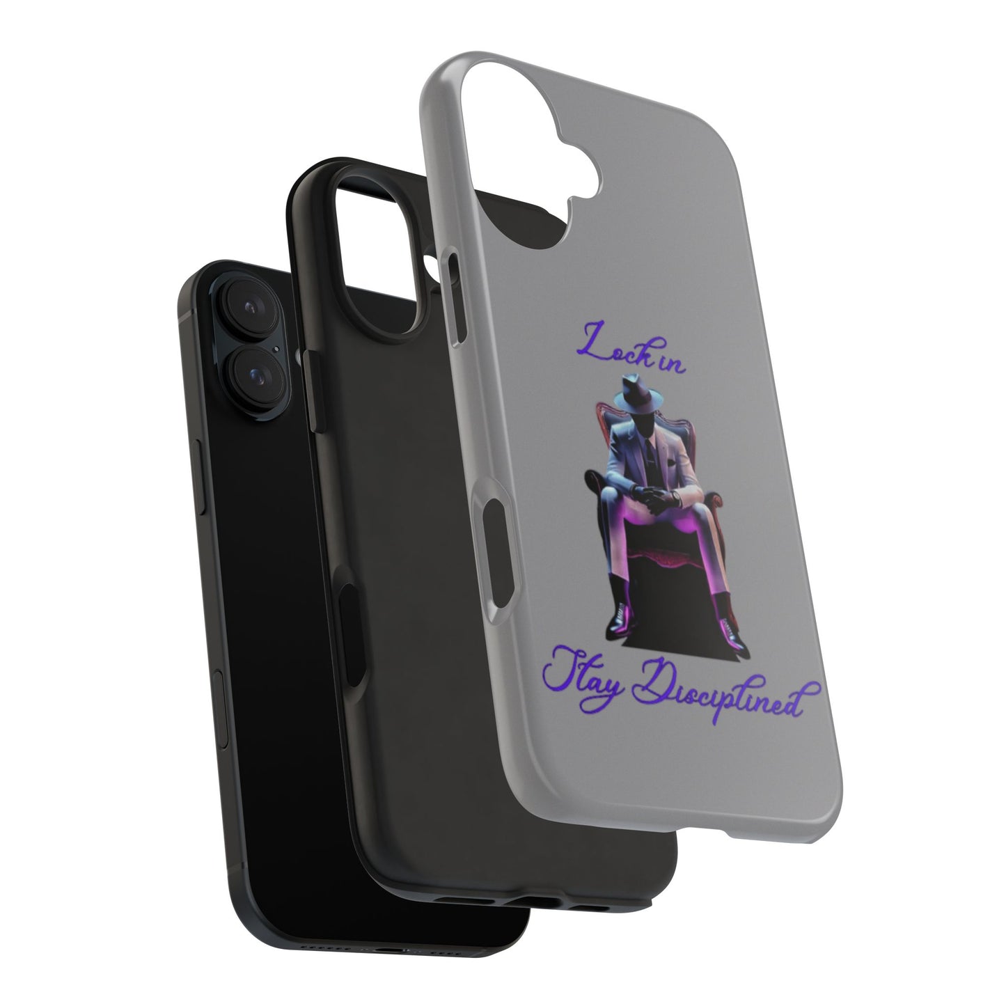 Phone case- Lock In, Stay Disciplined Tough Phone Case - Durable Protection