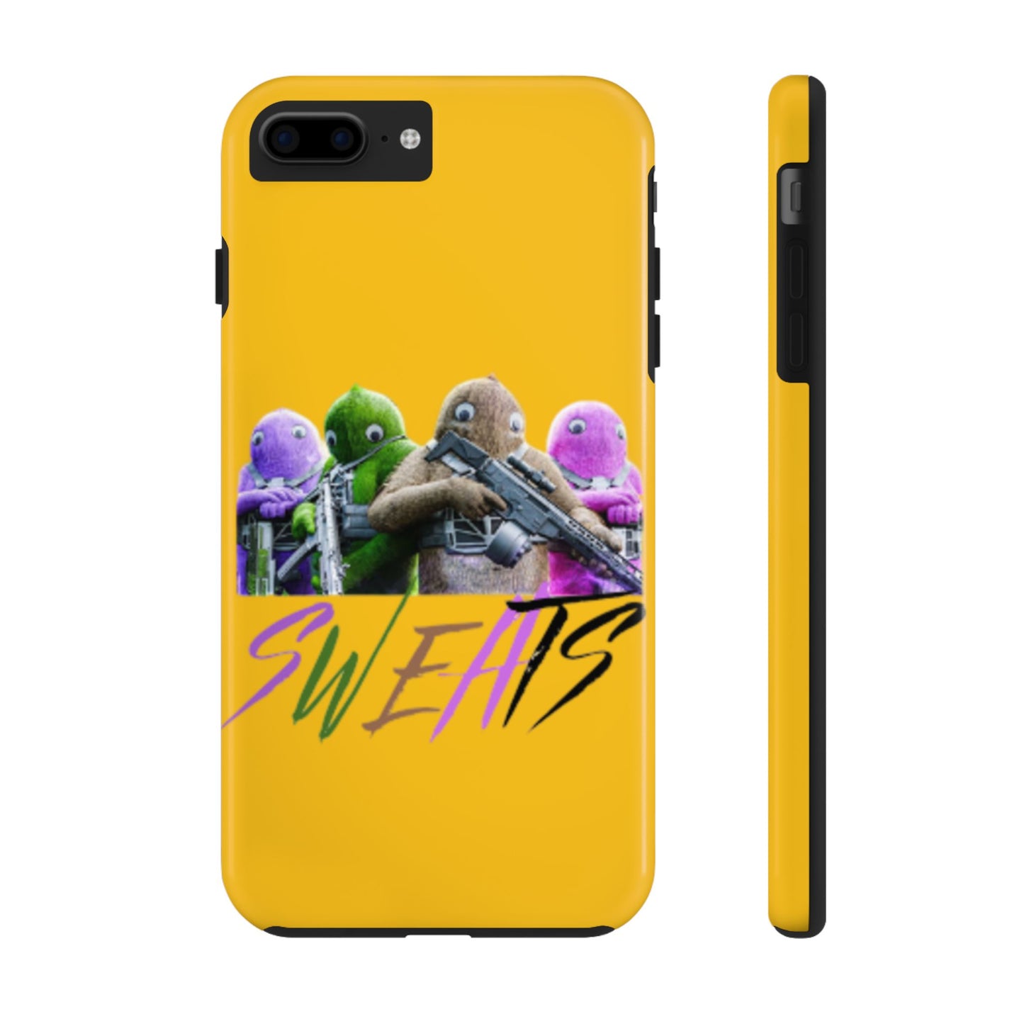 Cool Cartoon-Inspired Tough Phone Case - 'SWEATS'