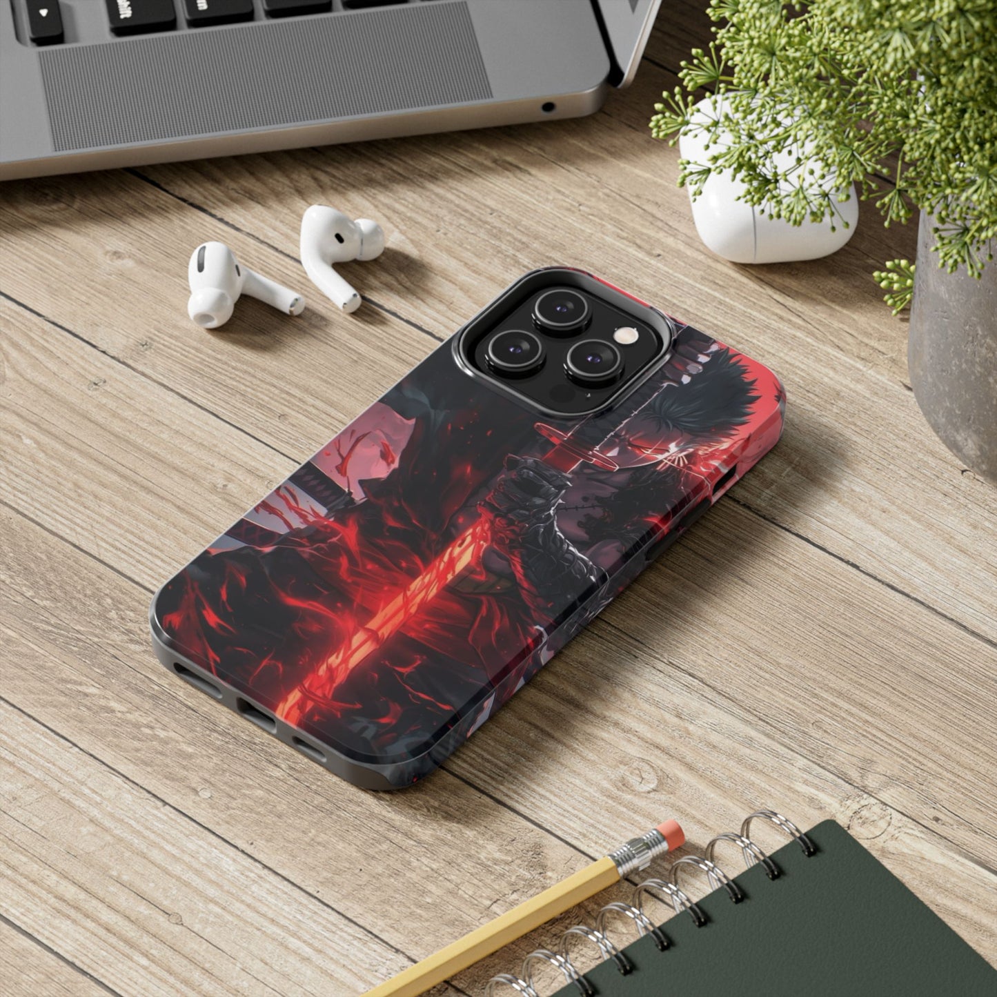 🗡️ Fierce Samurai Tough Phone Case – Durable Protection with Bold Anime Design for iPhone & Android