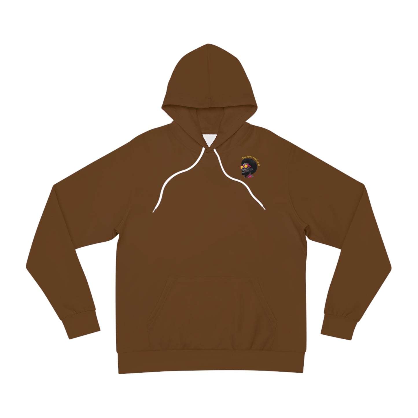 Chestnut Earth Brown Hoodie for Men & Women – Black History Month Affirmation Design for Cultural Pride