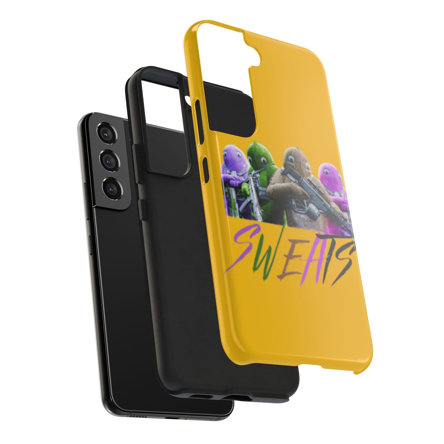 Cool Cartoon-Inspired Tough Phone Case - 'SWEATS'