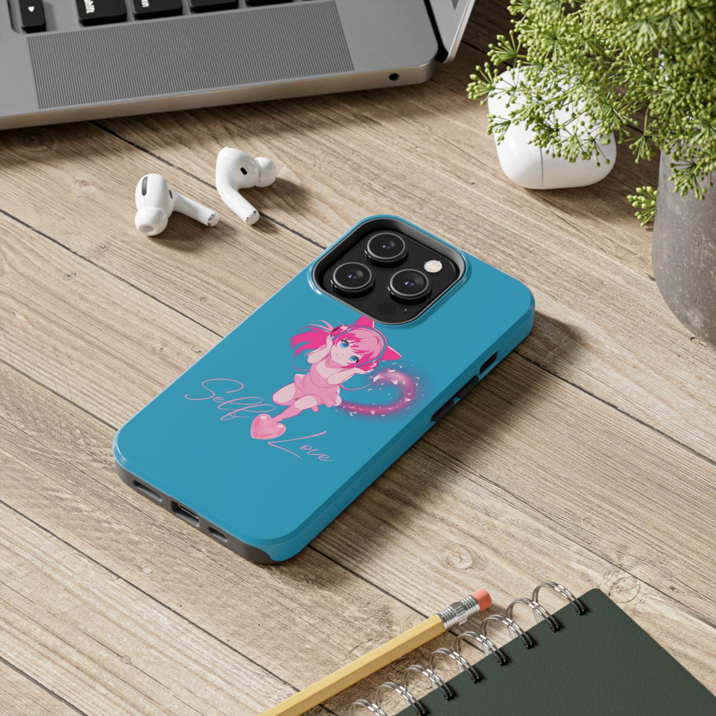 Self Love Tough Phone Case for Anime Lovers