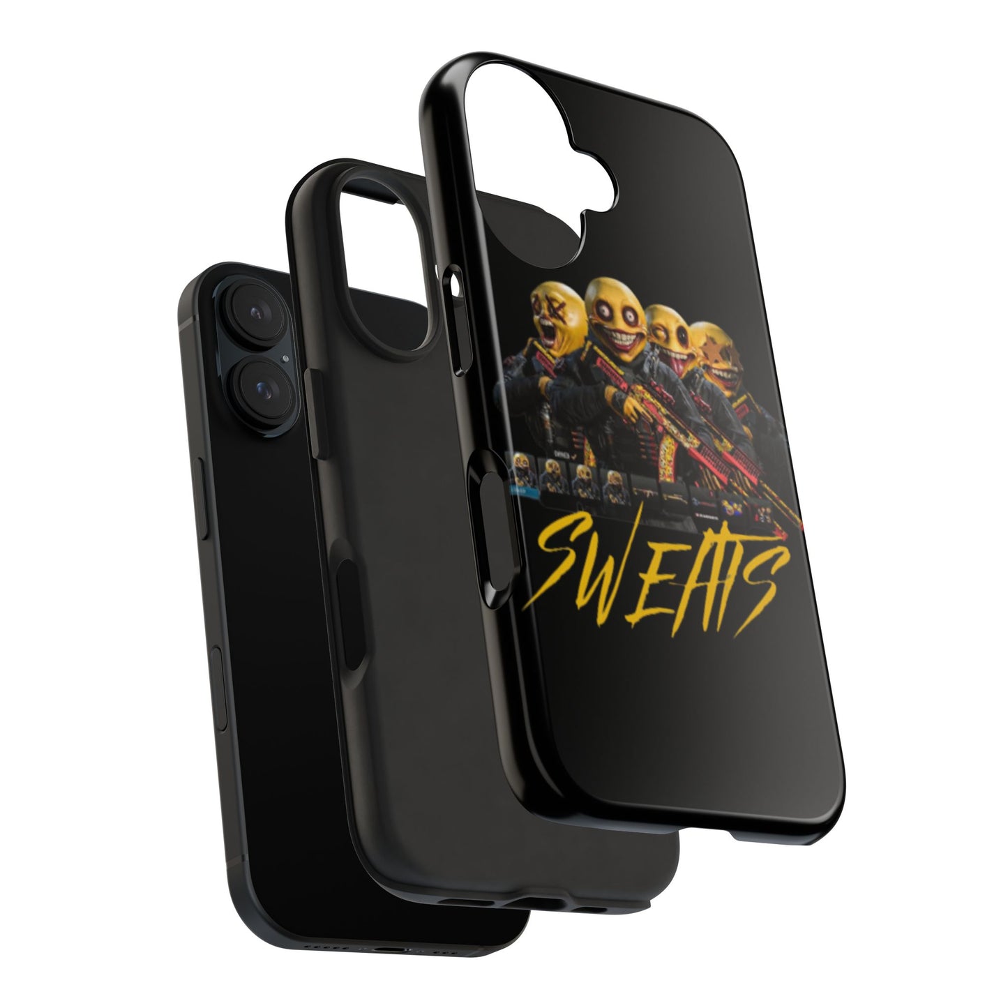 Tough Phone Cases - Bold 'SWEATS' Design for Gamers & Trendsetters