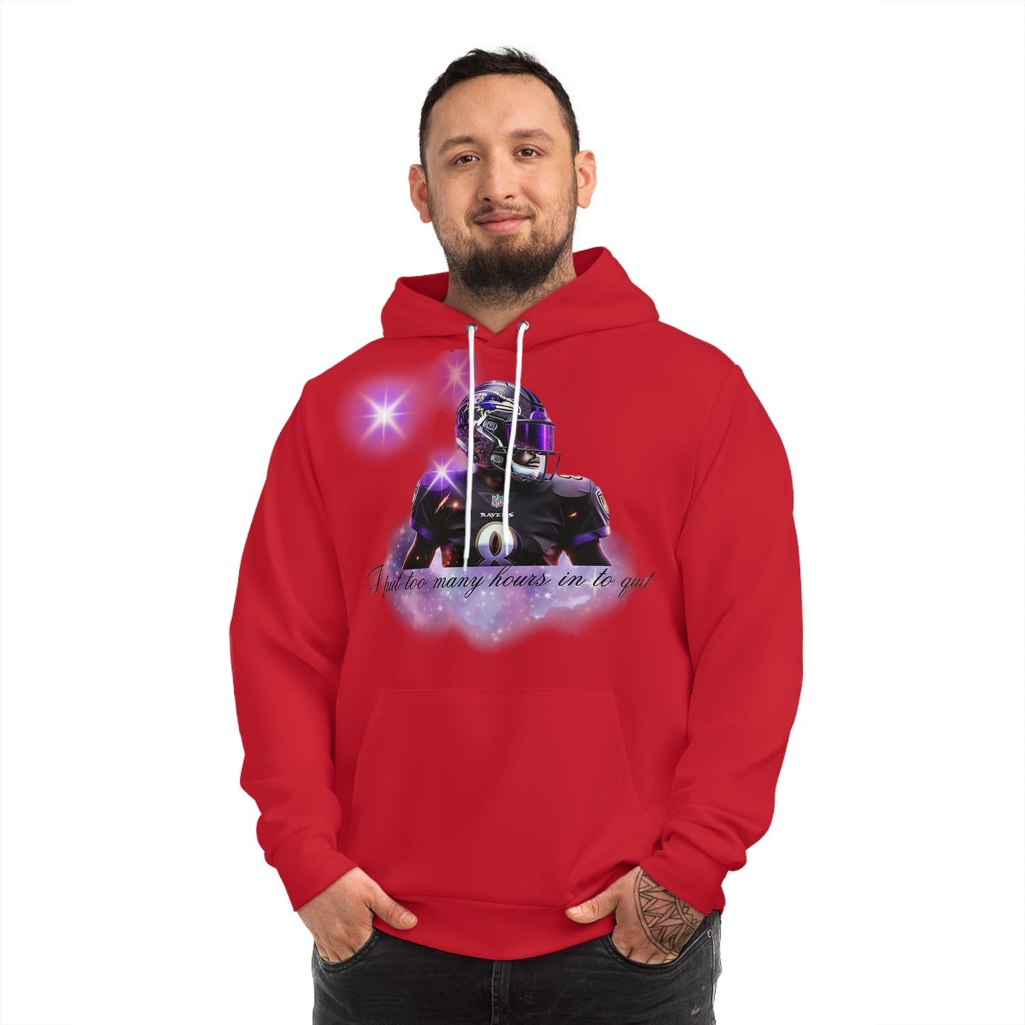 Crimson Red "No Shortcuts to Success" NFL Hoodie – Grind Now, Win Later Football Sweatshirt