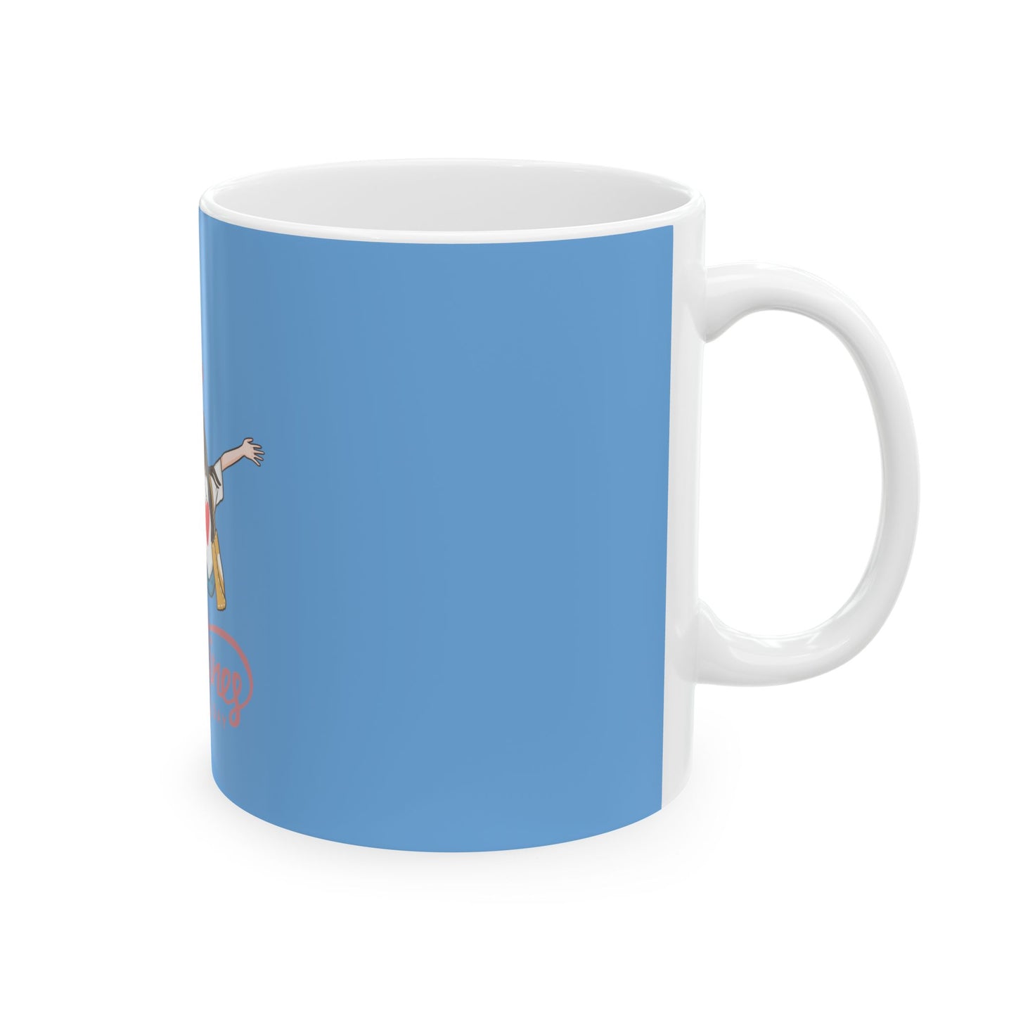 Happy Valentine's Day Ceramic Mug - Cute Couple Design (11oz) πβπ