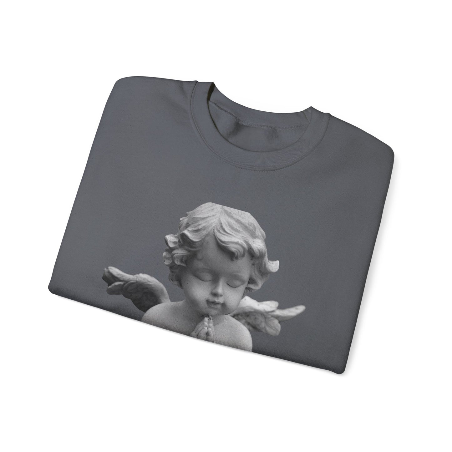 Pure Cloud Men & Women’s Sweater – "G.O.E Angel" (God Over Everything) Faith-Inspired Pullover