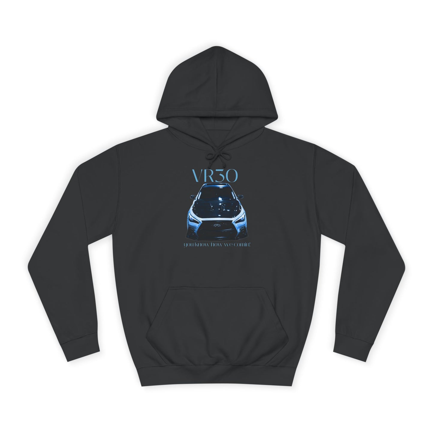 Midnight Horizon Blue Hoodie for Men & Women – V3ro Sports Car Enthusiast Apparel
