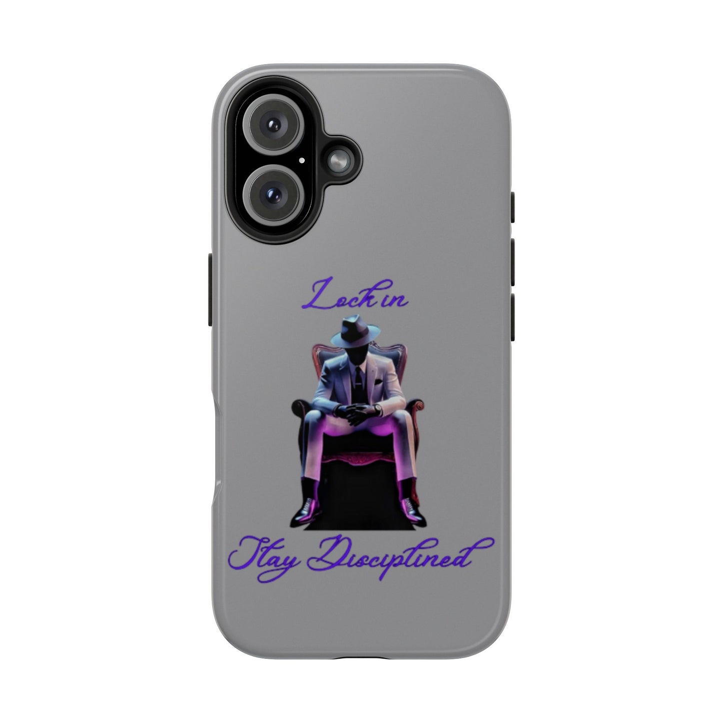 Phone case- Lock In, Stay Disciplined Tough Phone Case - Durable Protection