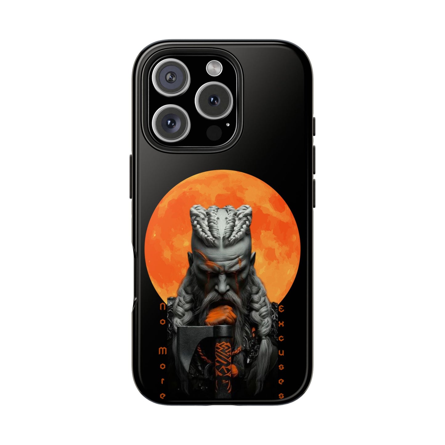 π₯ Warrior Spirit Tough Phone Case β No More Excuses Design for iPhone & Android β Empowerment & Protection