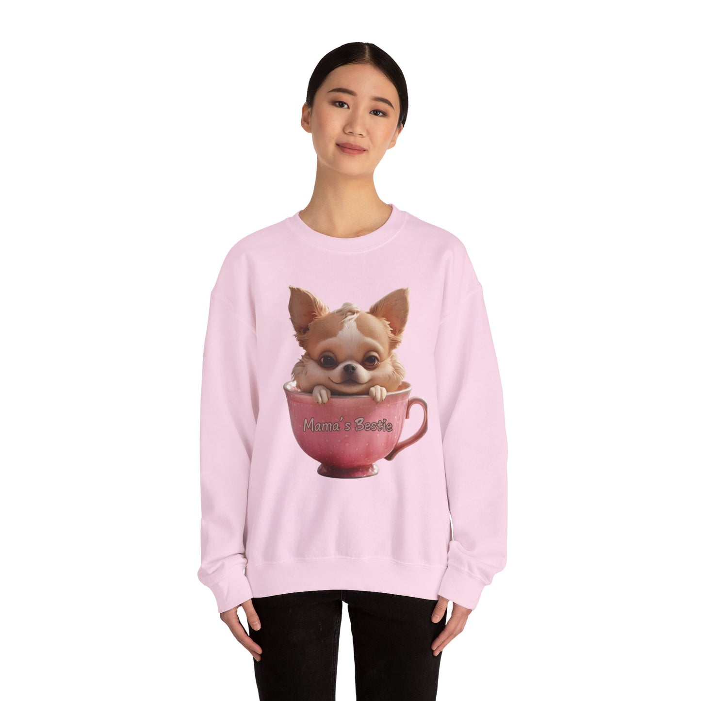 🐶 Cute Dog "Mama’s Bestie" Sweater – Cozy & Stylish for Dog Lovers! 🐶