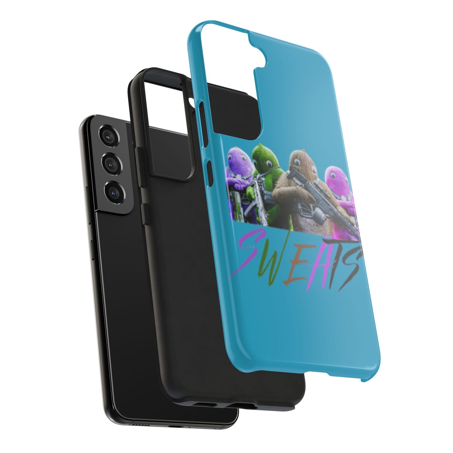 Cool Cartoon-Inspired Tough Phone Case - 'SWEATS'