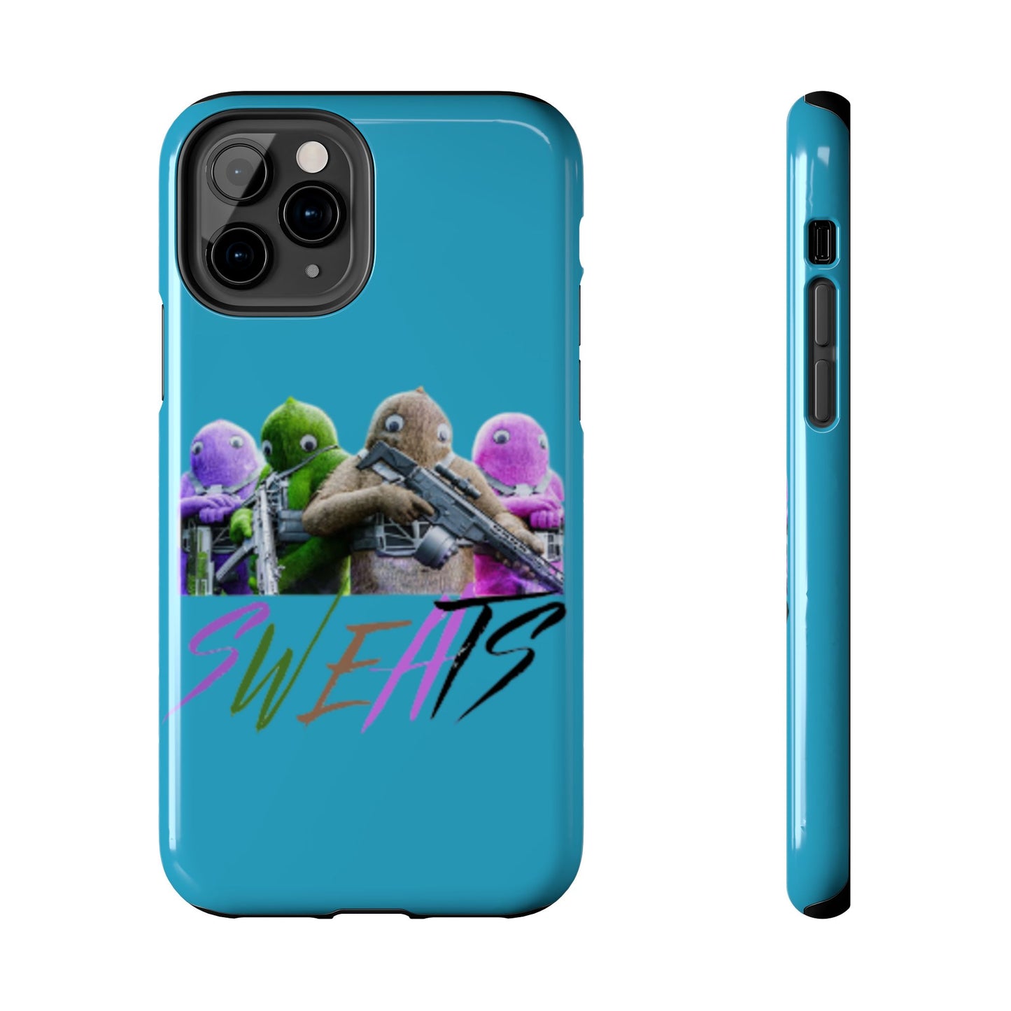 Cool Cartoon-Inspired Tough Phone Case - 'SWEATS'