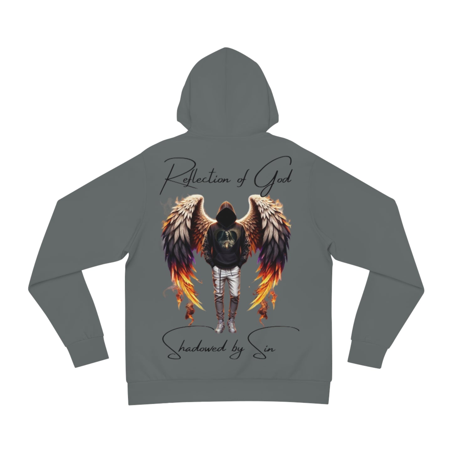Ash Cloud Grey Hoodie for Men & Women – "Divine Mirror" Faith-Inspired Statement Piece