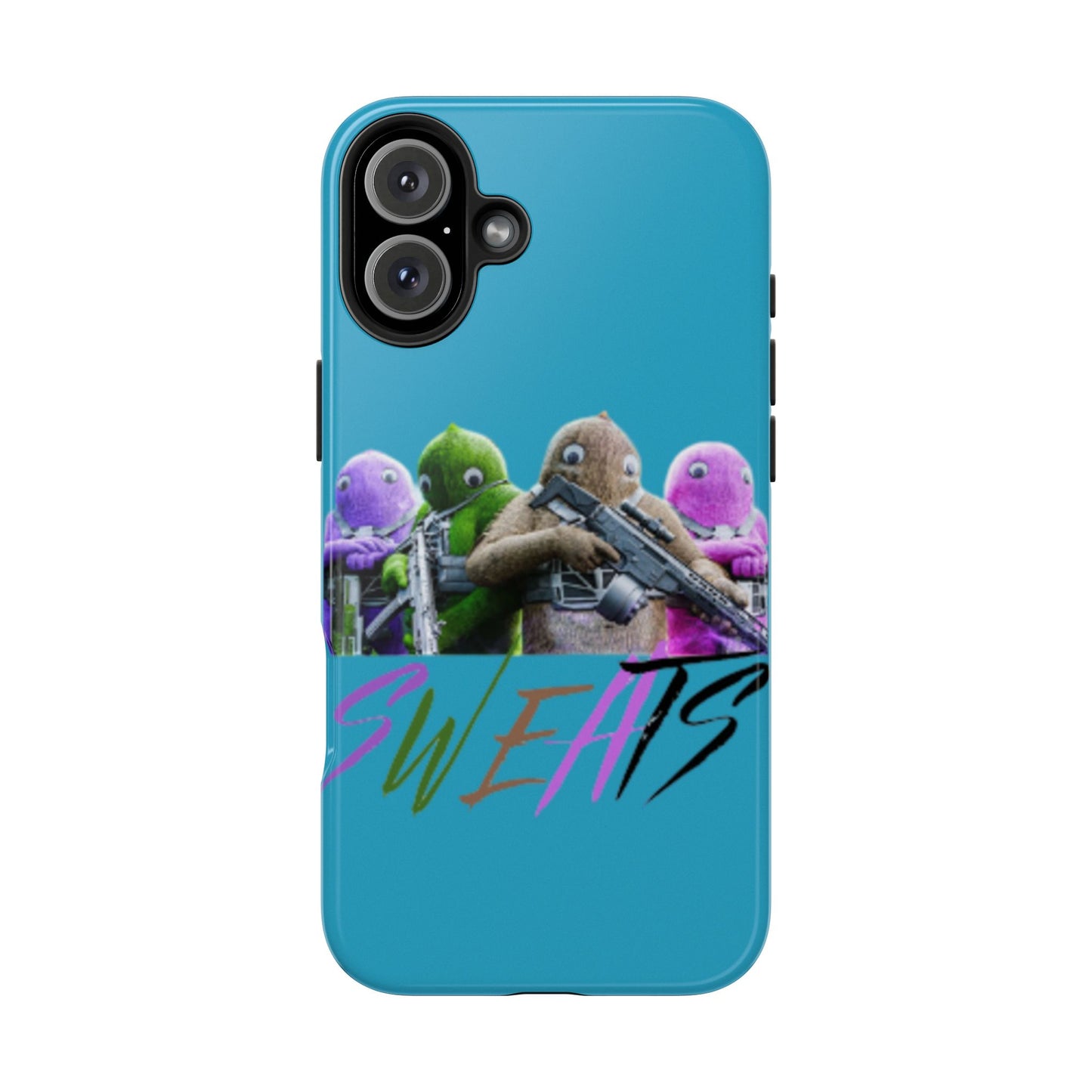 Cool Cartoon-Inspired Tough Phone Case - 'SWEATS'
