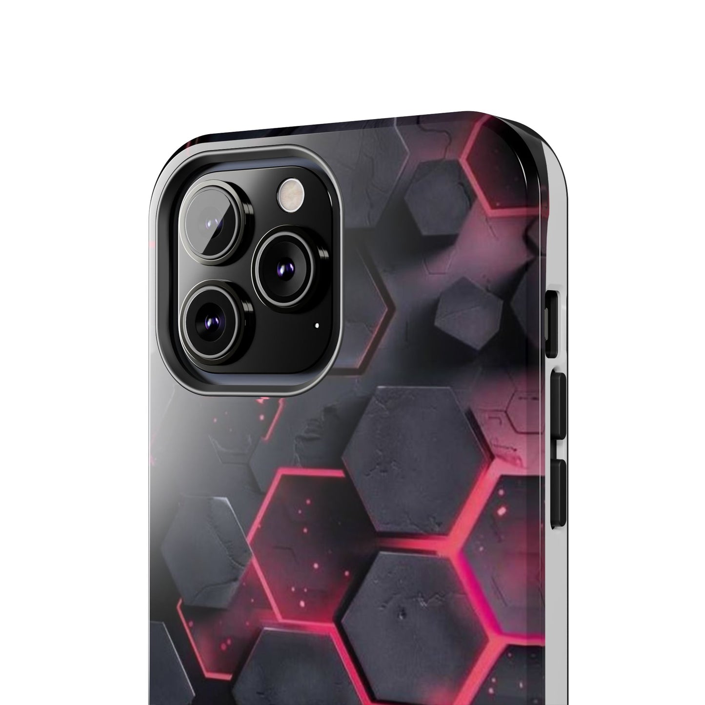 Stylish Tough Phone Cases with Hexagonal Design - Durable Protection for Tech Lovers