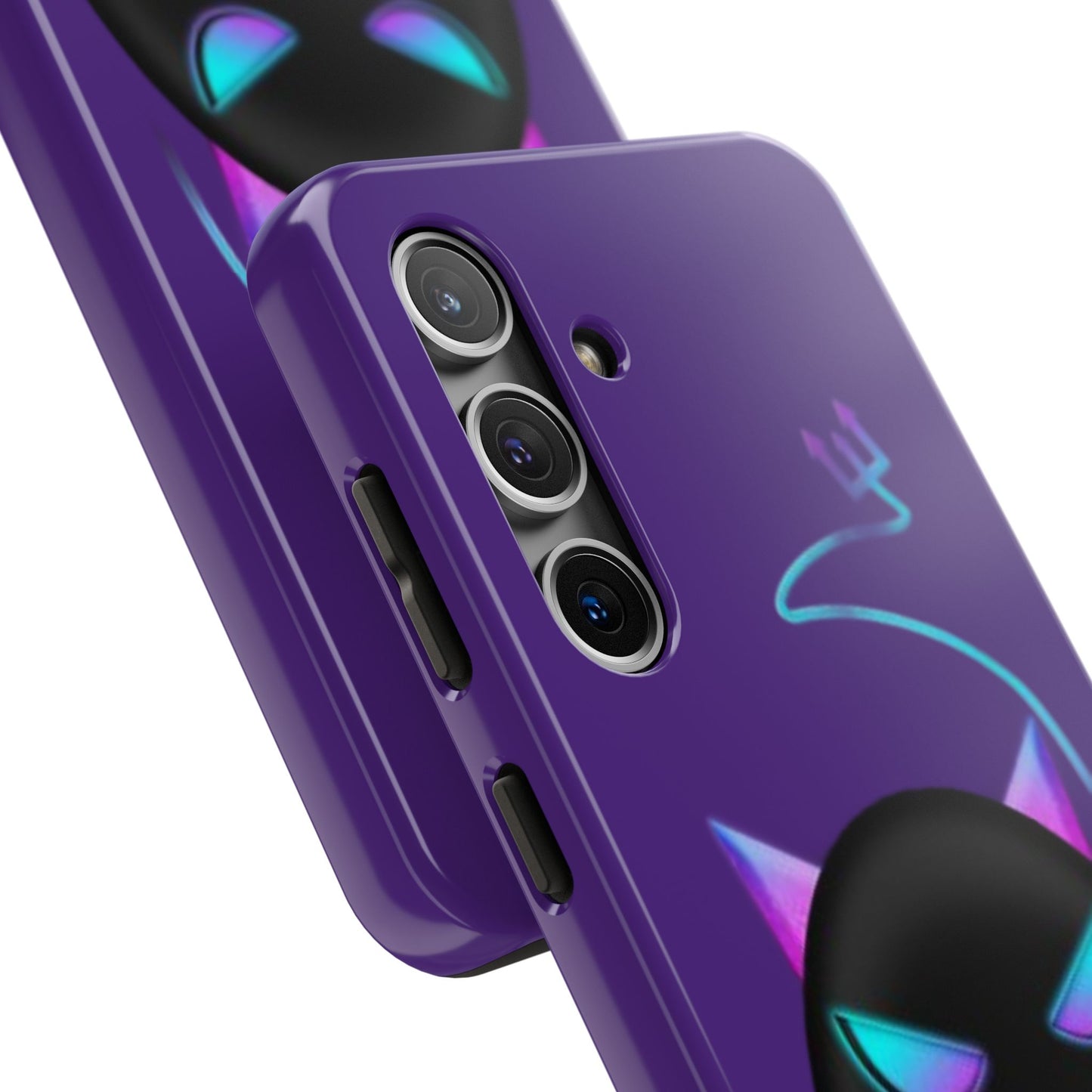 Demonic Cat Tough Phone Case - Cute & Edgy Phone Protection for Cat Lovers