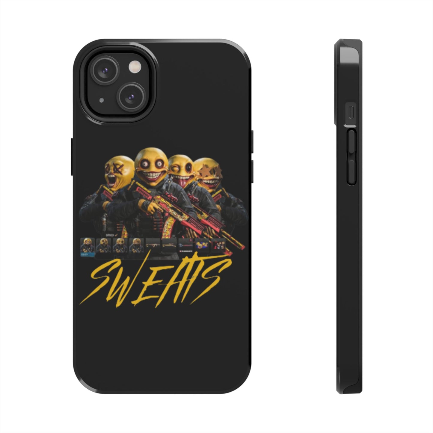 Tough Phone Cases - Bold 'SWEATS' Design for Gamers & Trendsetters