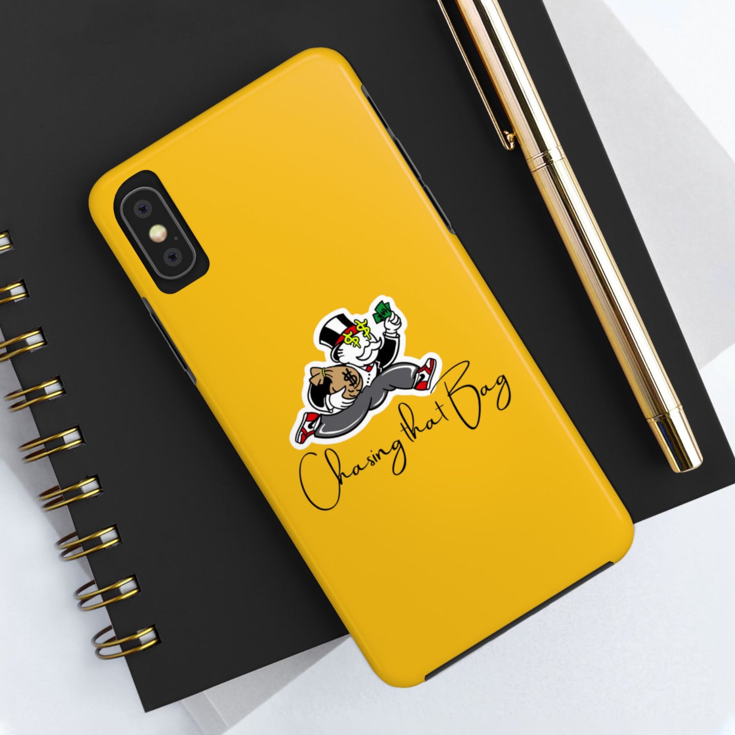 Phone Case- Chasing That Bag Tough Case- Durable Protection