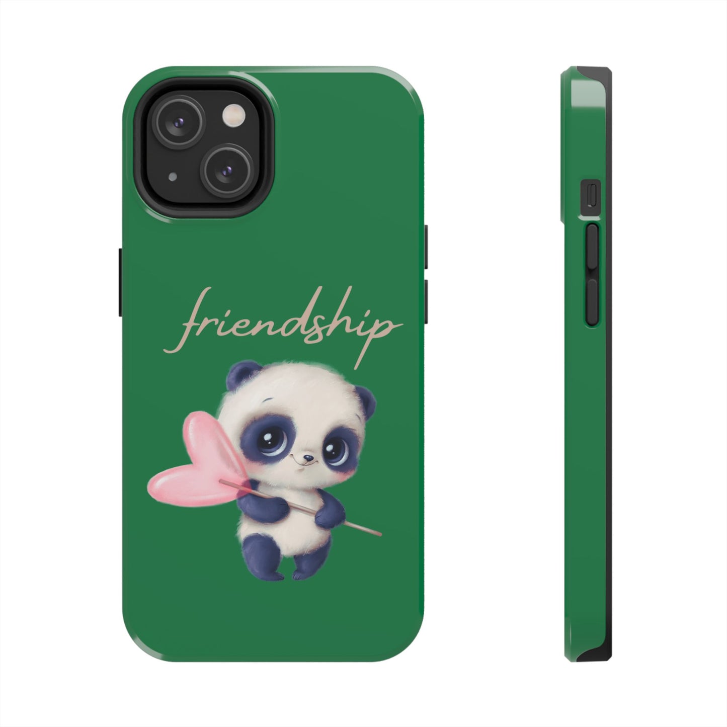 Phone case- Cute Panda Friendship Tough Phone Case - Durable Protection