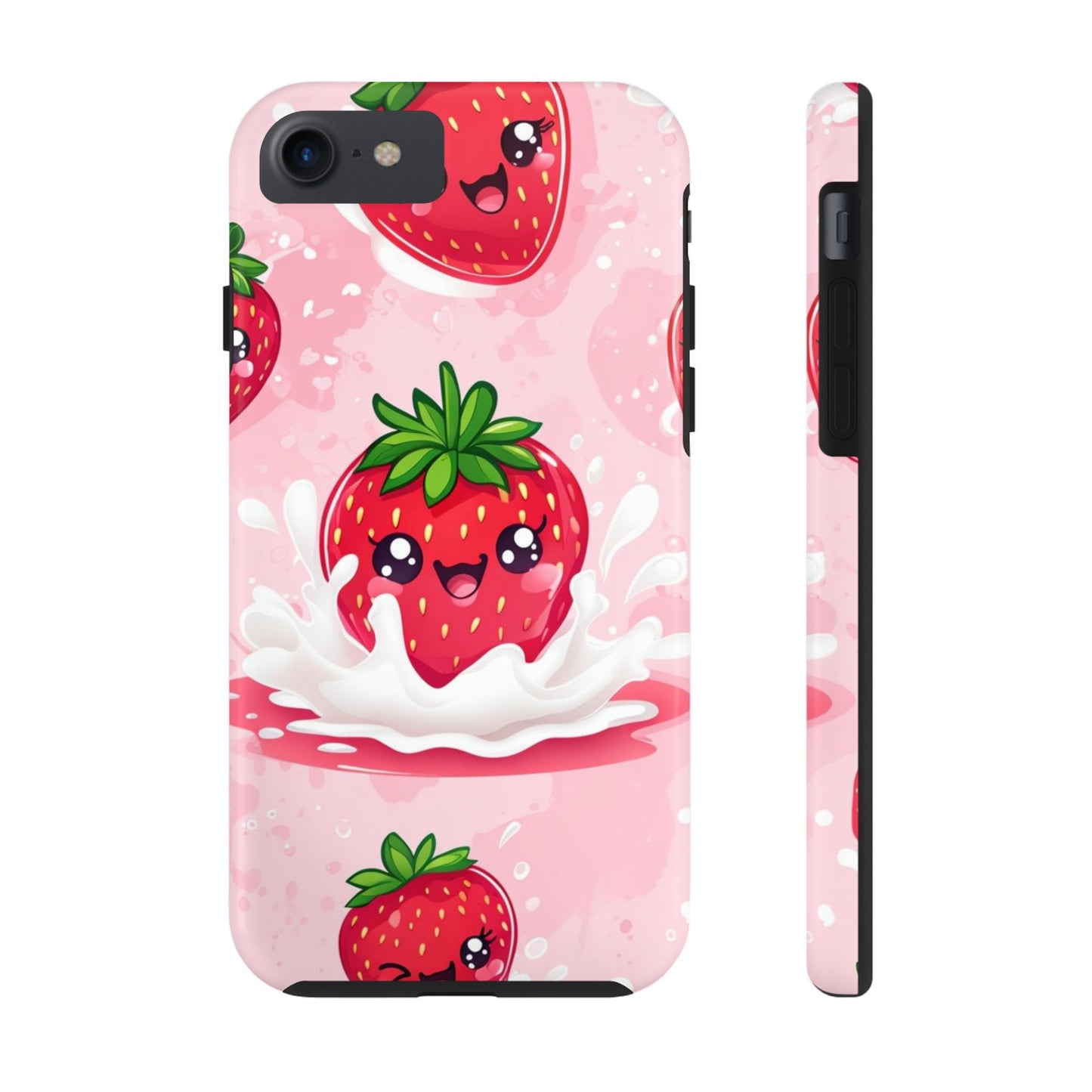 Kawaii Strawberry Tough Phone Case - Cute & Durable Protection