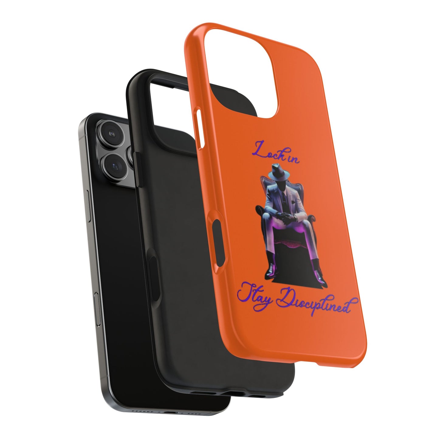 Phone case- Lock In, Stay discipline Tough Phone Case - Durable Protection