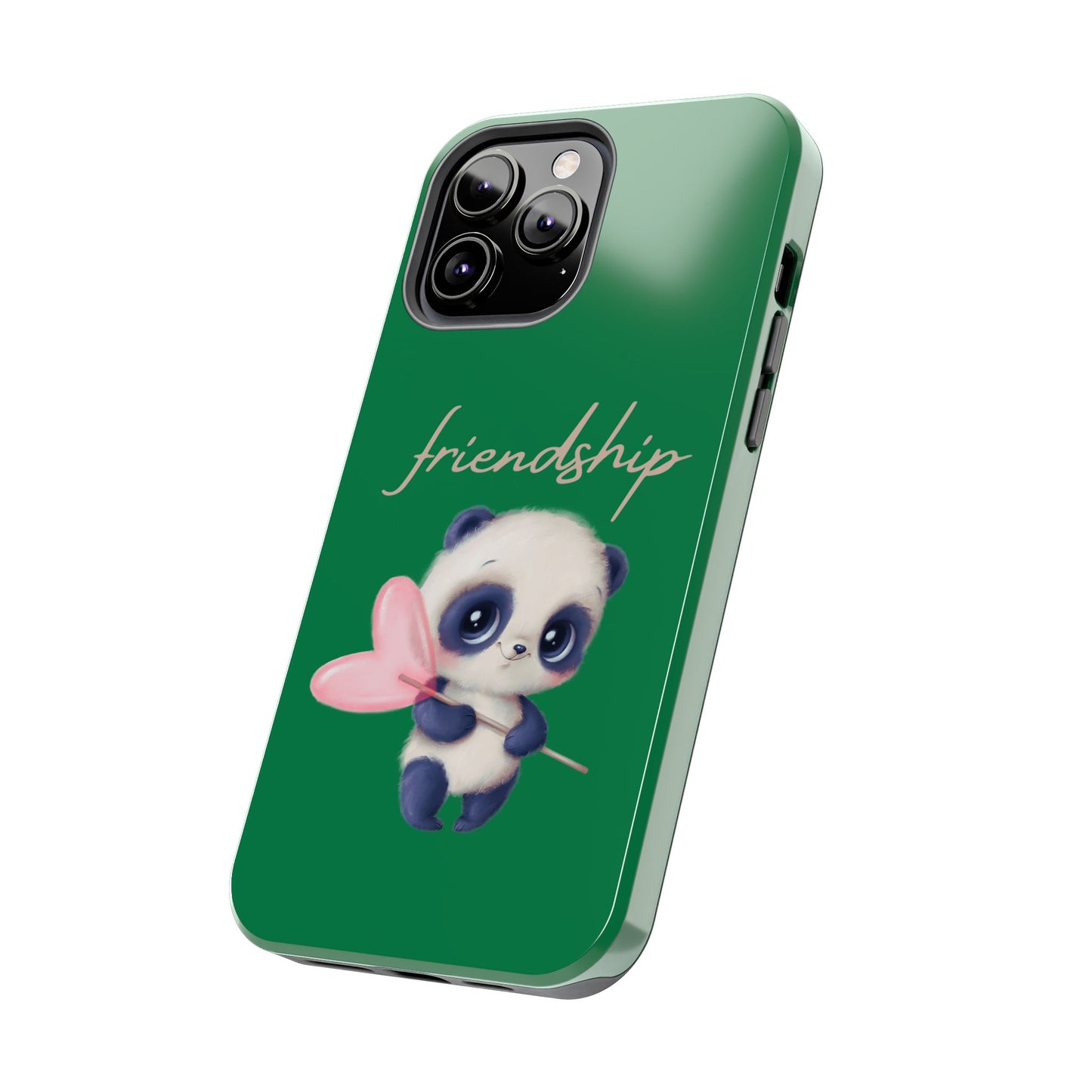 Phone case- Cute Panda Friendship Tough Phone Case - Durable Protection