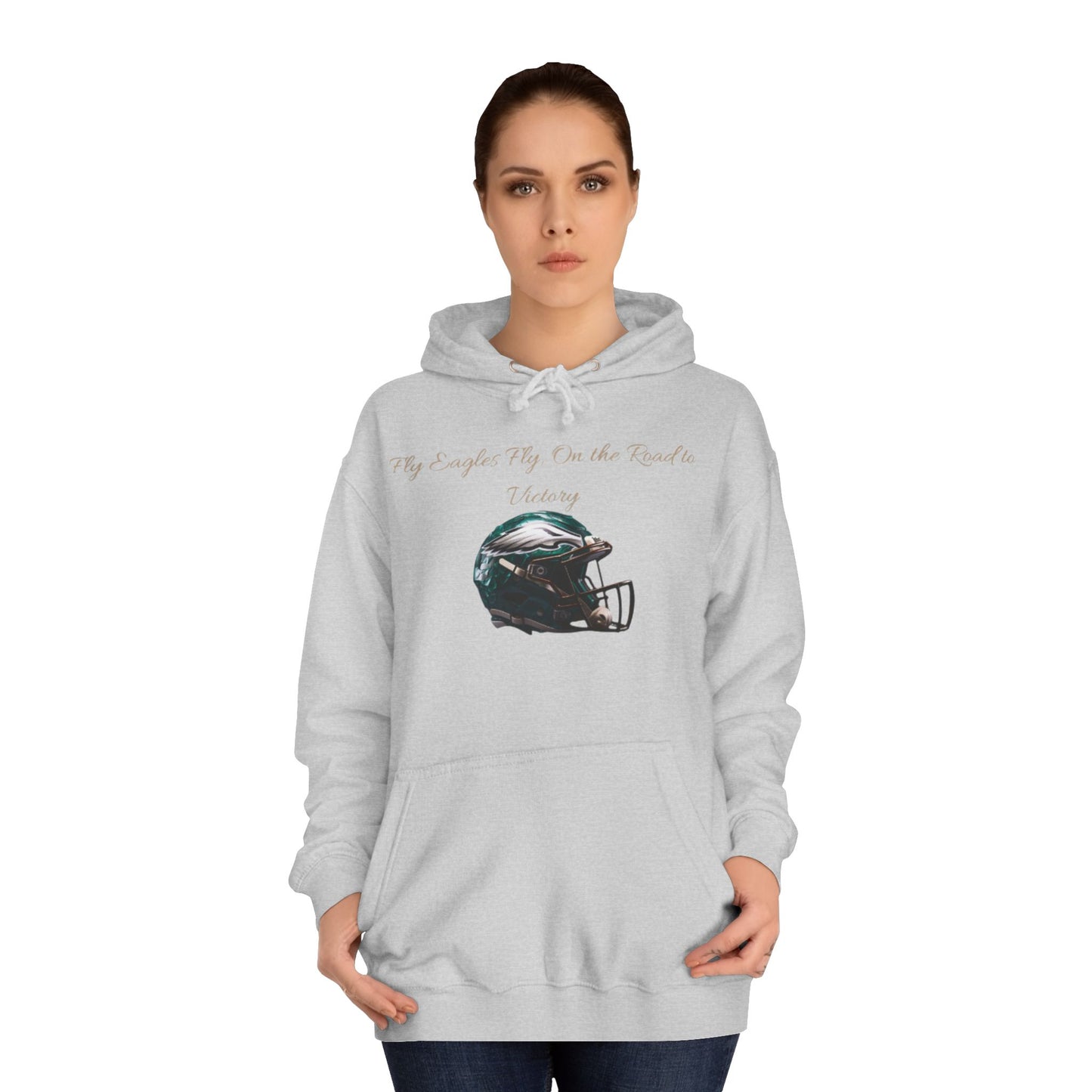 Midnight Green NFL Philadelphia Eagles Hoodie for Men & Women – "Fly Eagles, Fly" Game Day Sweatshirt with Drawstrings & Kangaroo Pocket