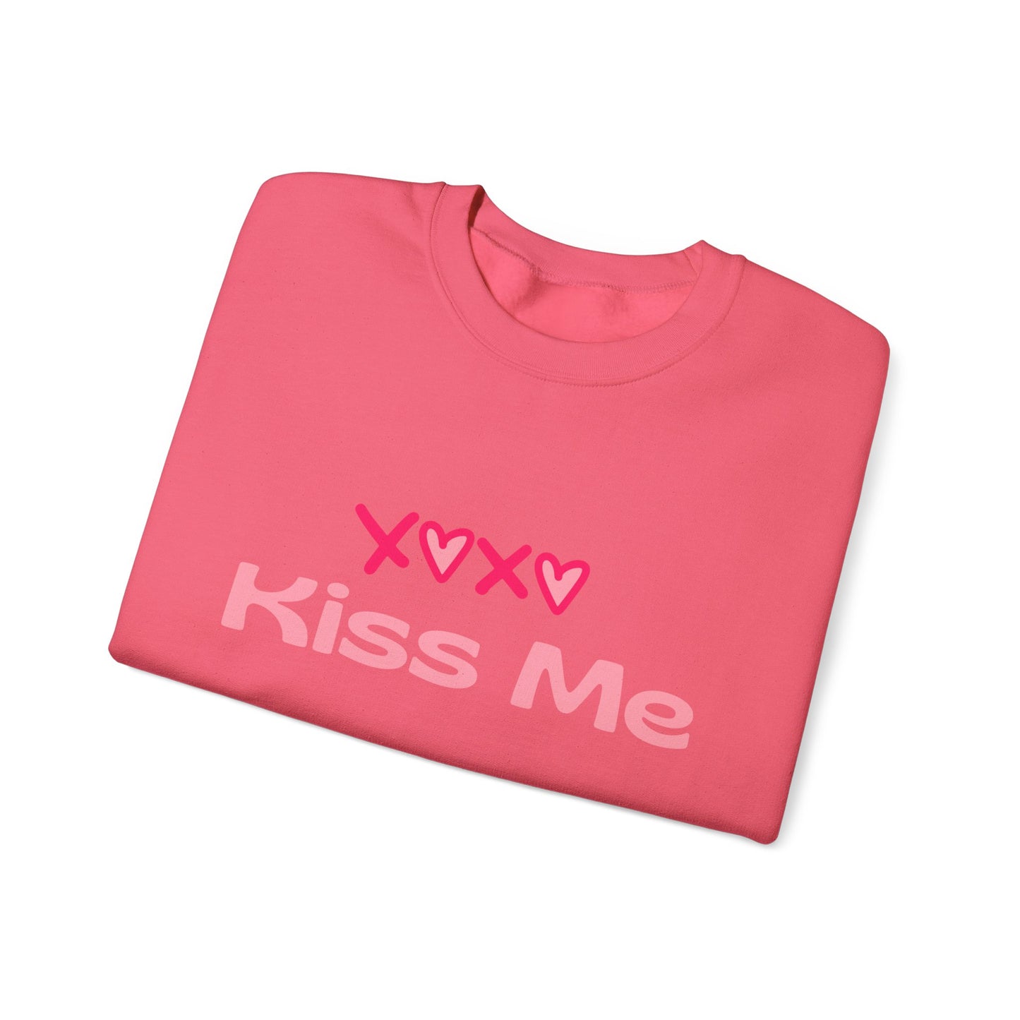 Kiss Me Heavy Blend Sweatshirt – Cute Gift for Women | Cozy & Romantic Pullover