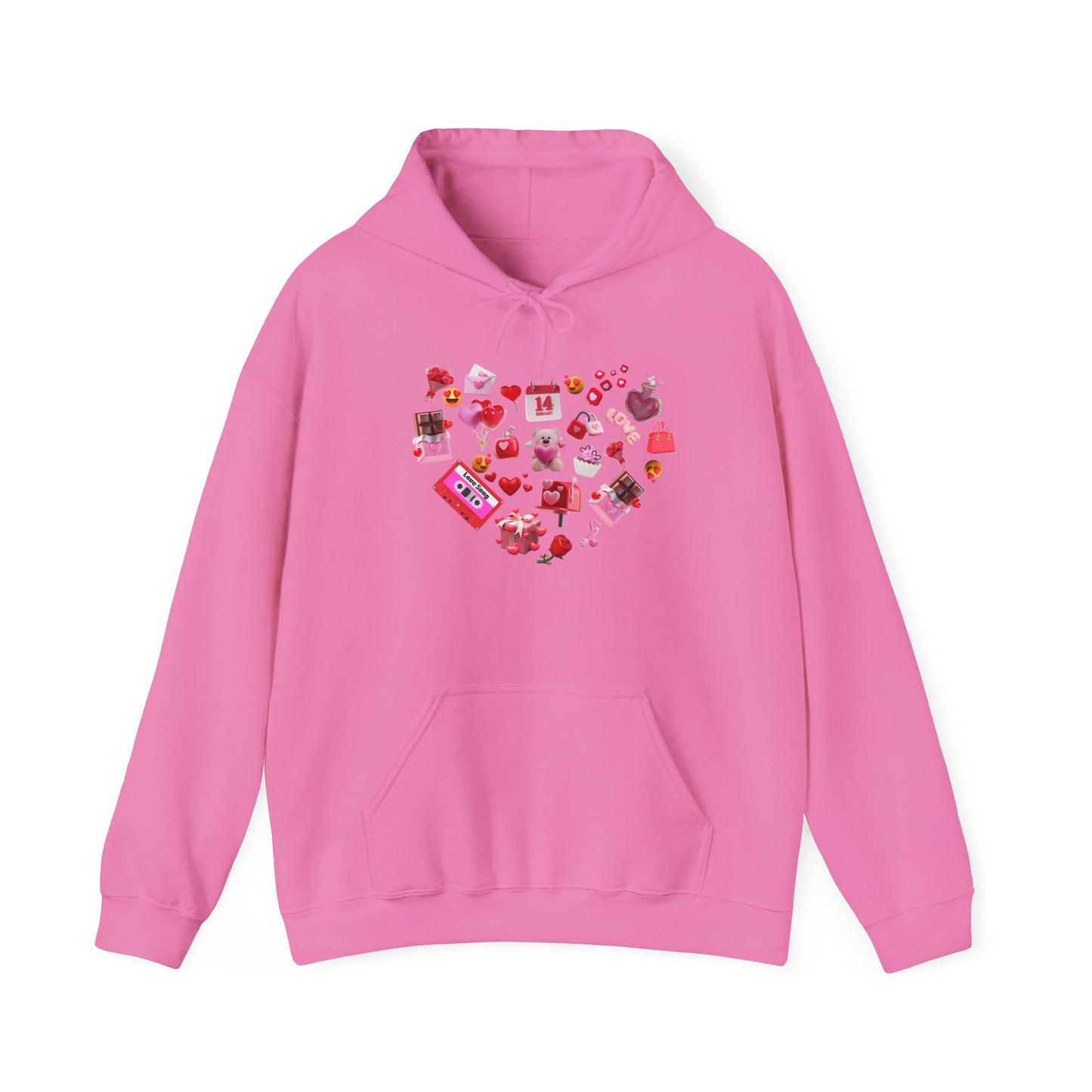 Sweetheart Sky Blue Hoodie for Men & Women – Love Heart Graphic Cozy Couples Wear