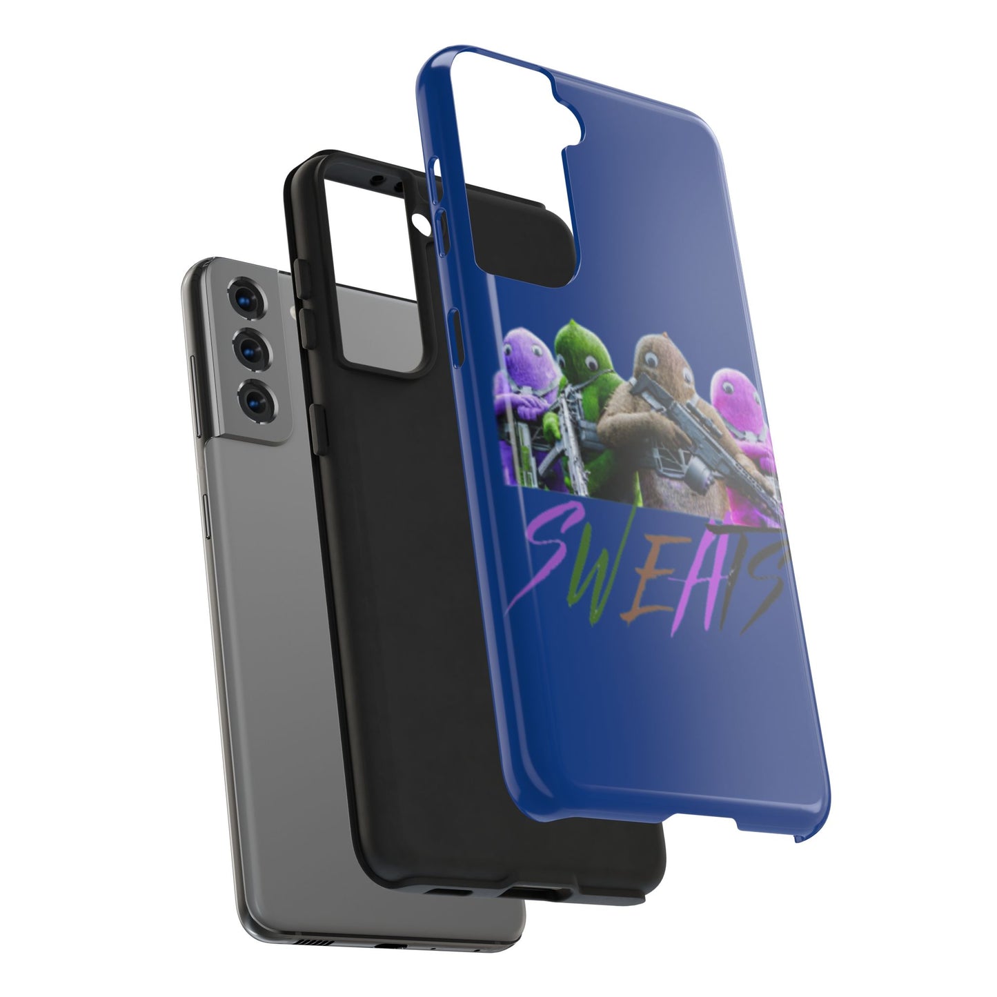 Cool Cartoon-Inspired Tough Phone Case - 'SWEATS'
