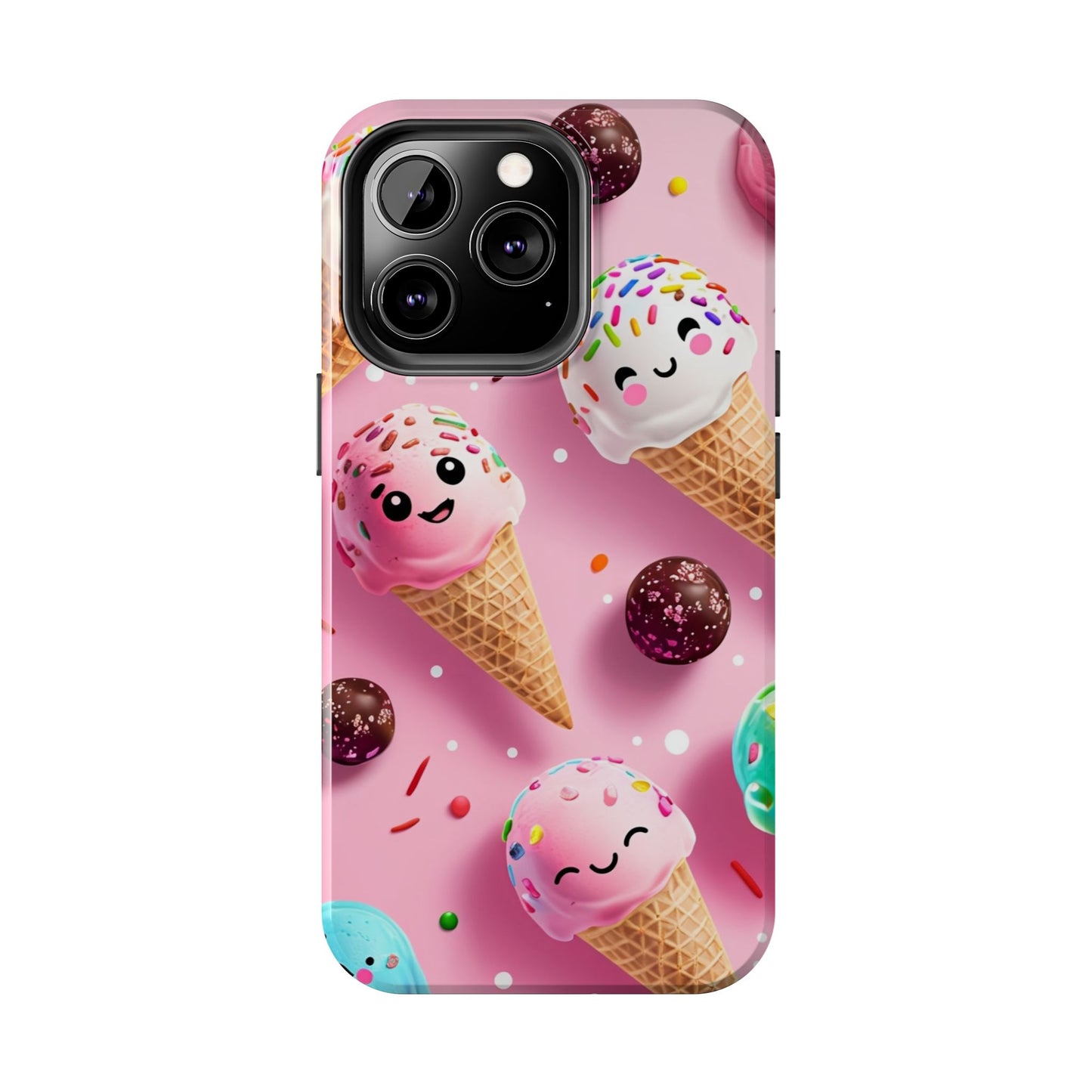 Tough Phone Cases Cute Ice Cream Design