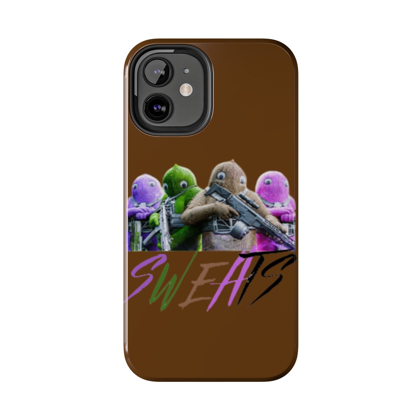 Cool Cartoon-Inspired Tough Phone Case - 'SWEATS'